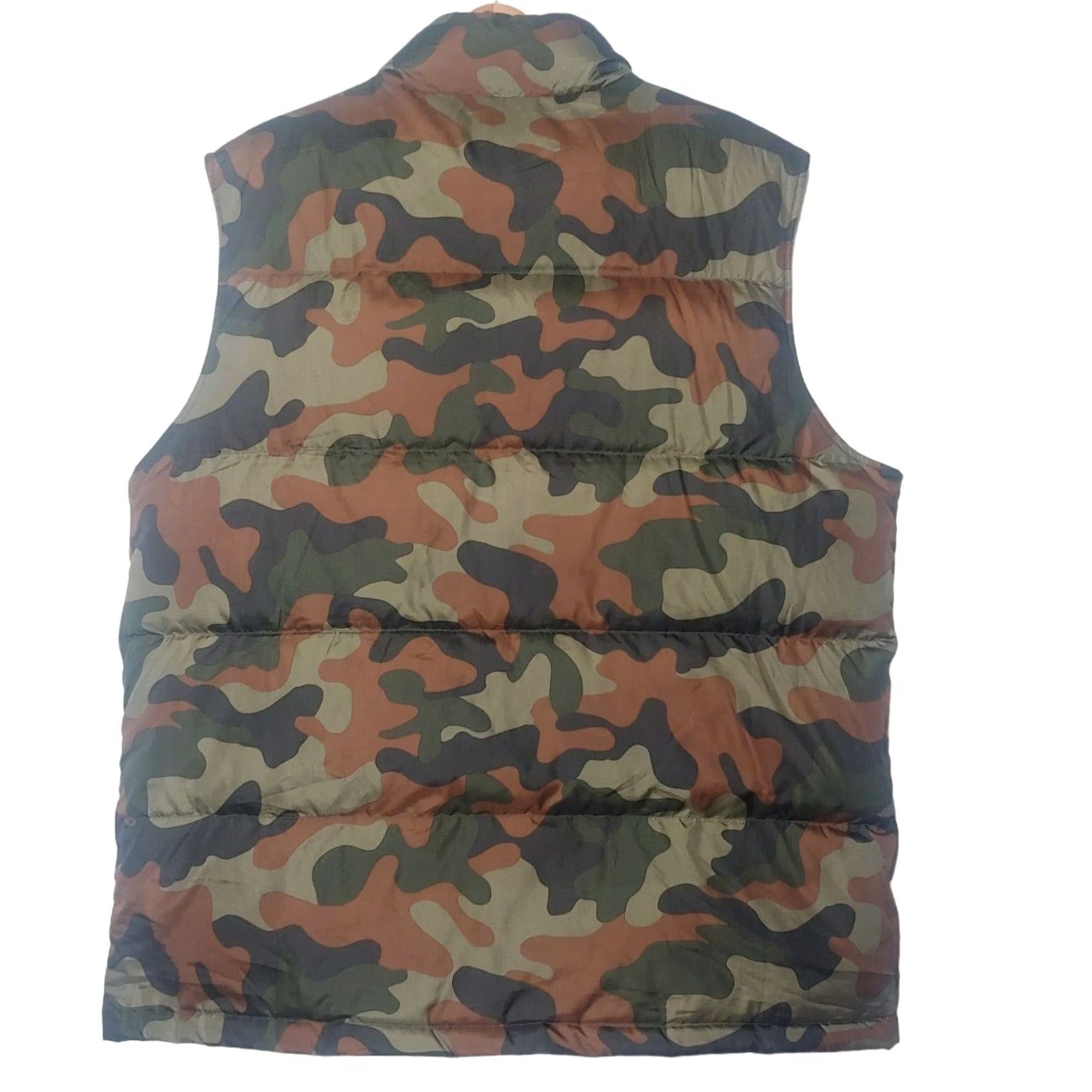 Lands' End Lands' End Puffer Vest Large Woodland Camo Down Green Camouflage Hunt Vest Mens Regular L Quilted Pockets Size US L / EU 52-54 / 3 - 2 Thumbnail
