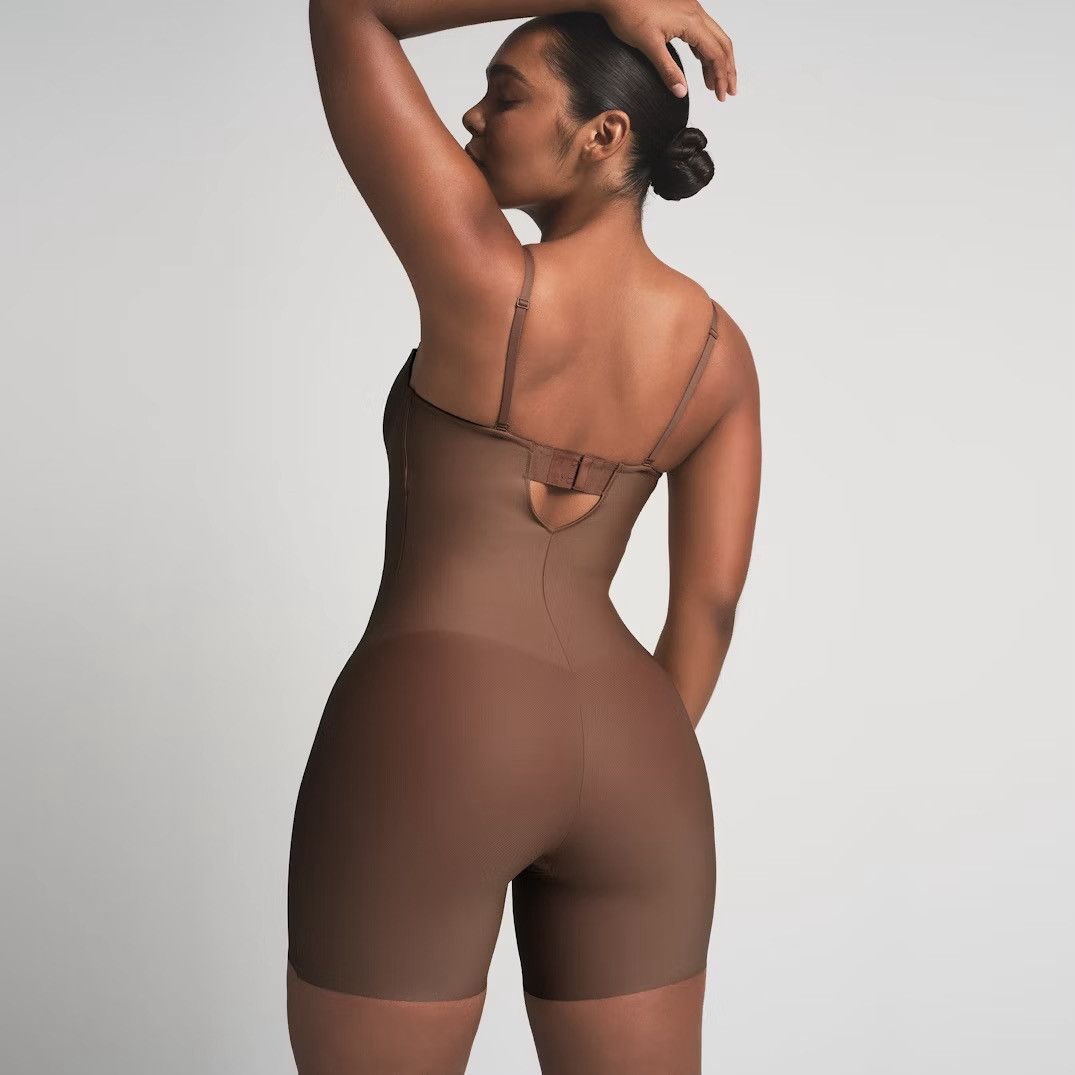 SKIMS Skim Body zoned underwire mid- thigh bodysuit Small Jasper Size S / US 4 / IT 40 - 3 Thumbnail