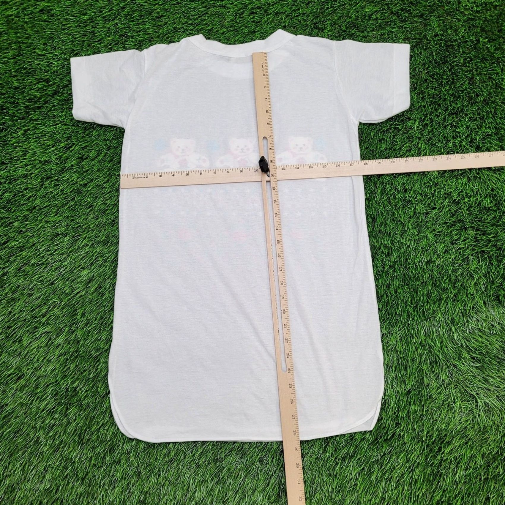 Vintage VINTAGE Shirt Teens Large 18x28 Baggy USA Bear Flower 80s Graphic Tee Size L / US 10 / IT 46 - 3 Thumbnail