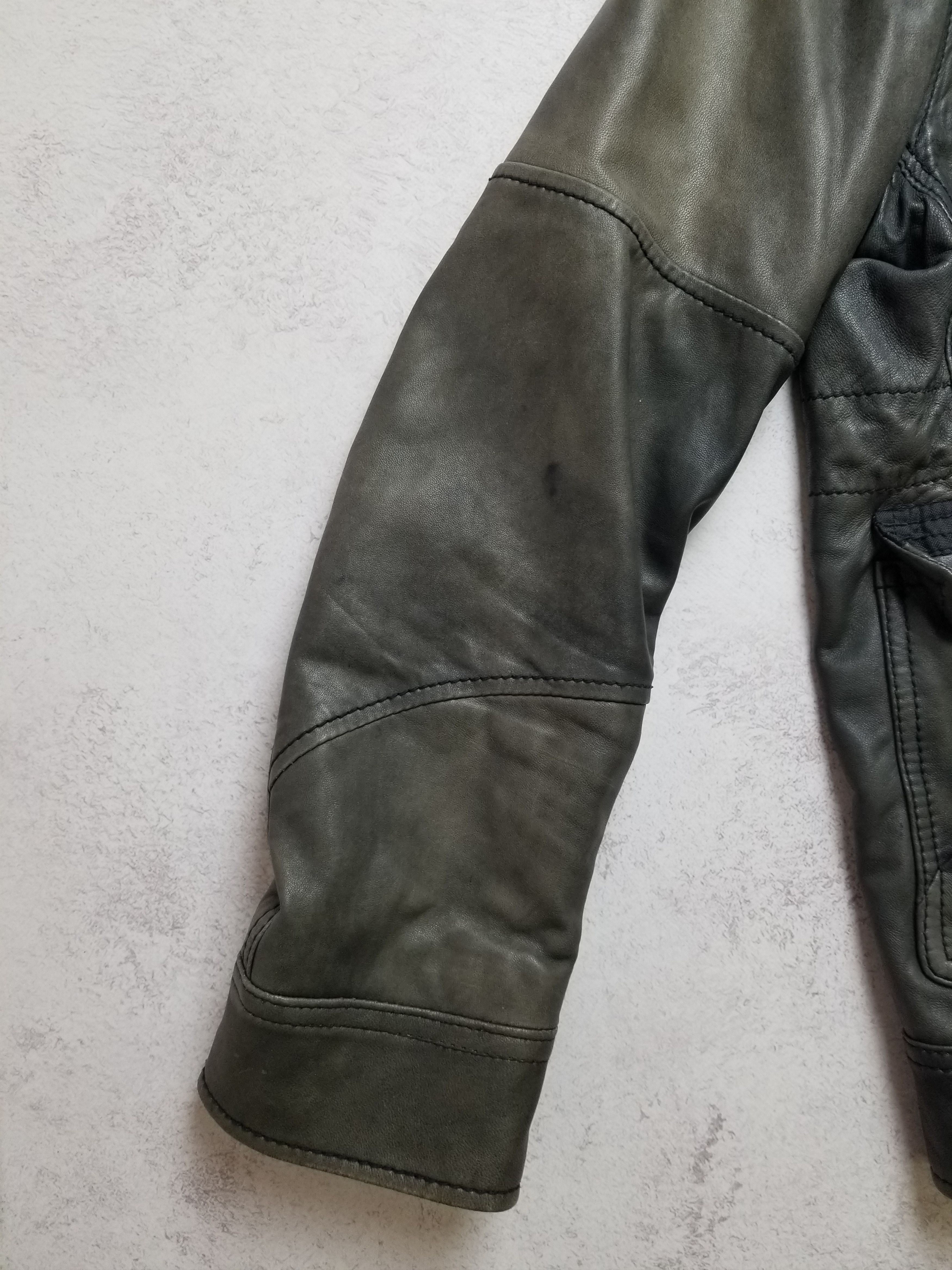 Diesel Diesel 100% Lamb Leather Biker Moto Style Hoodie Jacket Size US L / EU 52-54 / 3 - 20 Thumbnail