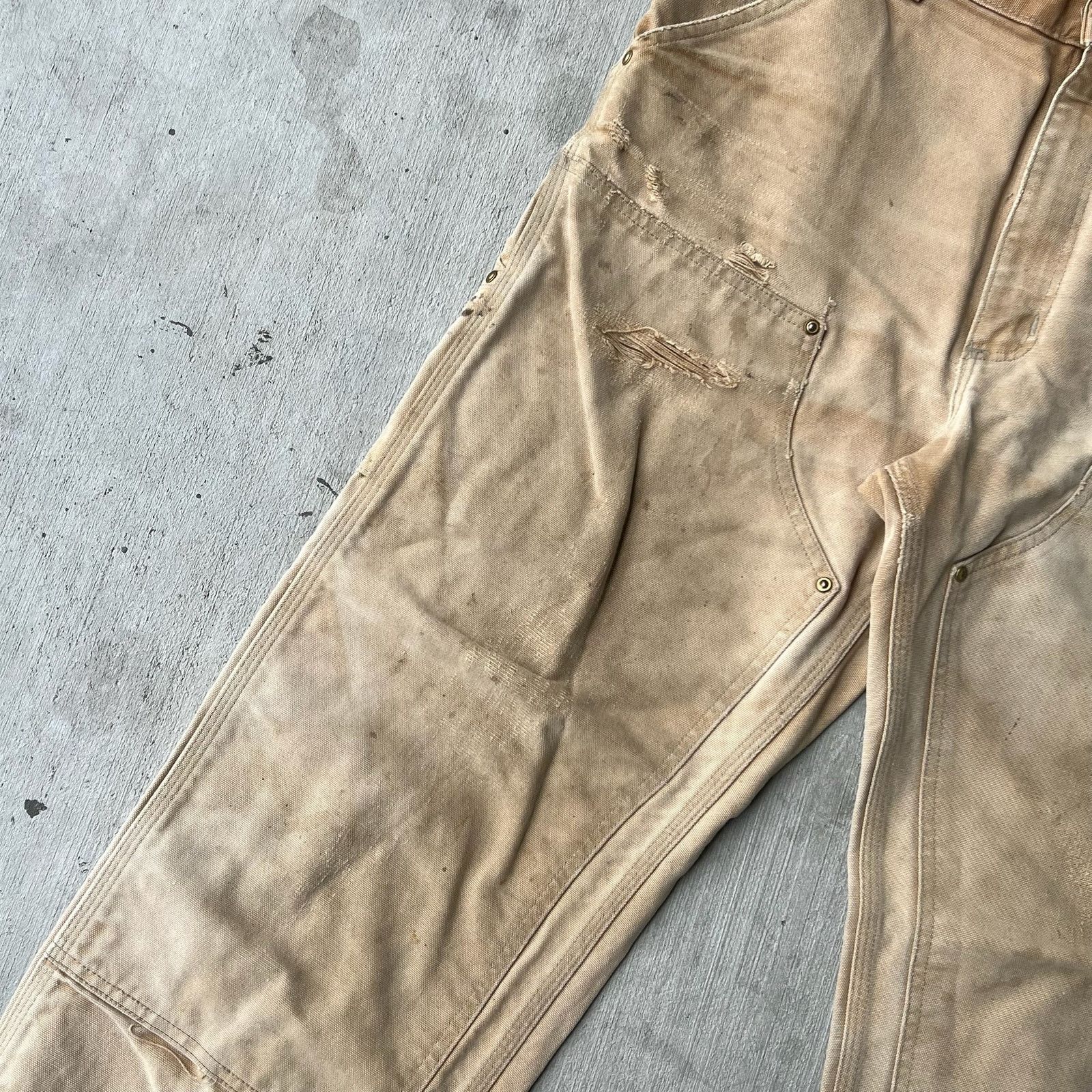 Carhartt × Vintage Carhartt brown double knee work wear carpenter pants Size US 35 - 7 Thumbnail
