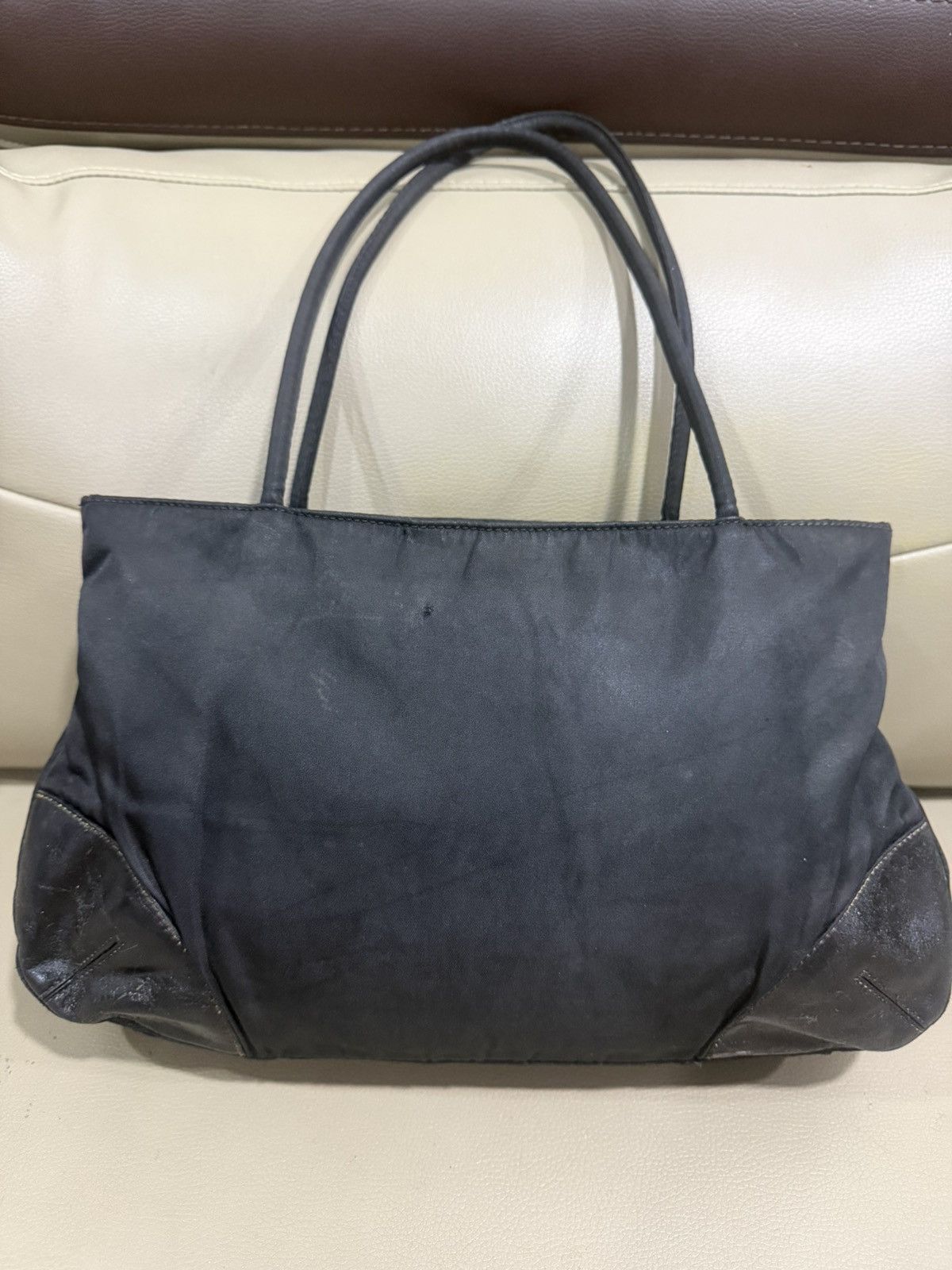 Prada Authentic Prada Tessuto Nyalon Shoulder Tote Bag Size ONE SIZE - 2 Thumbnail