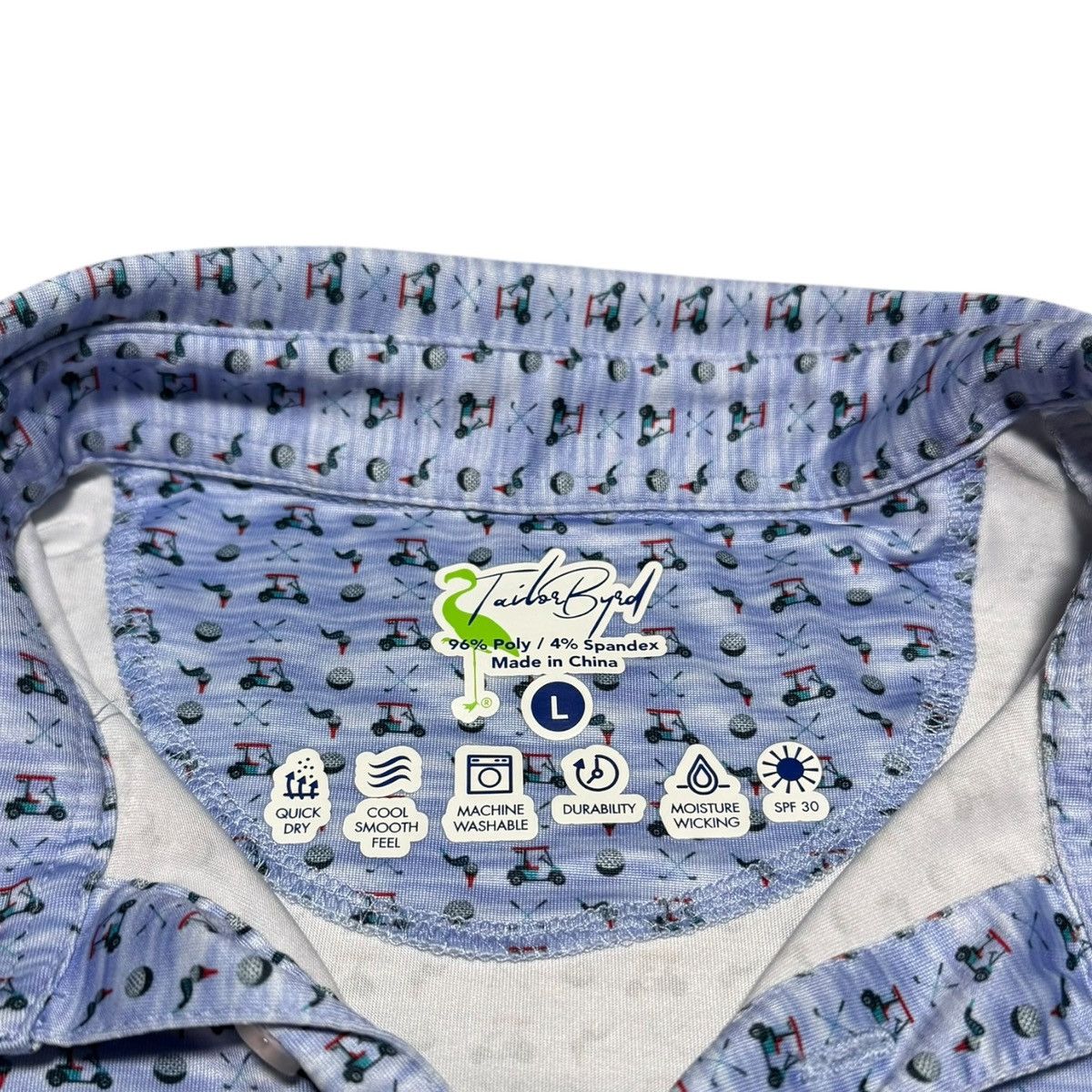 Tailorbyrd TailorByrd Golf Cart Tee Golfing Polo Shirt Adult Large Size US L / EU 52-54 / 3 - 5 Thumbnail