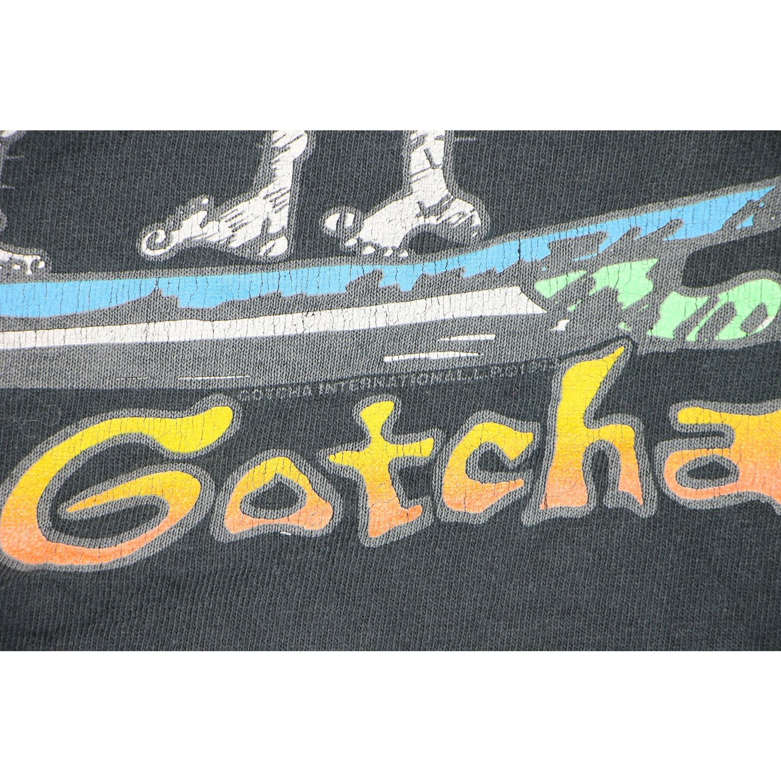 Vintage Gotcha Brain Waves Surfer Skate Tank Top T Shirt