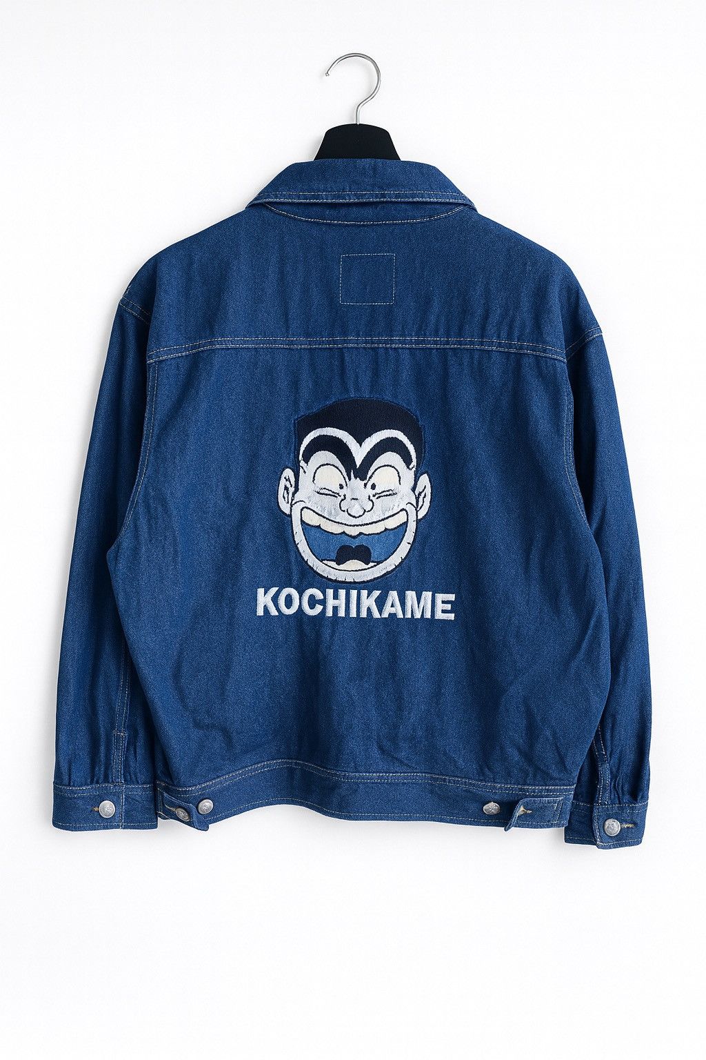Japanese Brand Vintage Kochikame Denim Jacket Anime Embroidered Ryo-san Size US L / EU 52-54 / 3 - 1 Thumbnail