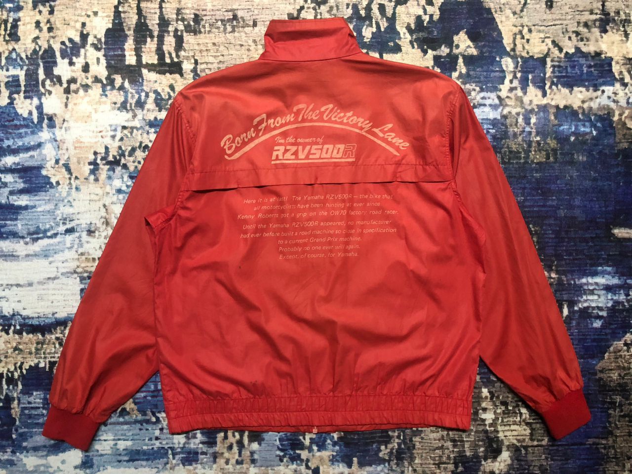 Yamaha Vintage 90s Yamaha RZV500R Kenny Robert Light Jacket Dirty Size US M / EU 48-50 / 2 - 2 Thumbnail