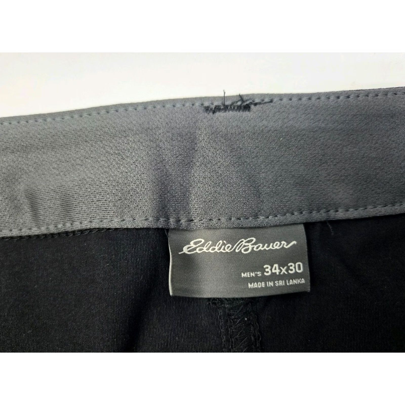 Eddie Bauer Eddie Bauer Mens Convertible Tech Pants Black Nylon Blend 34/30 Regular Straight Pockets Zip Front | 30 Inseam Size US 34 / EU 50 - 3 Thumbnail