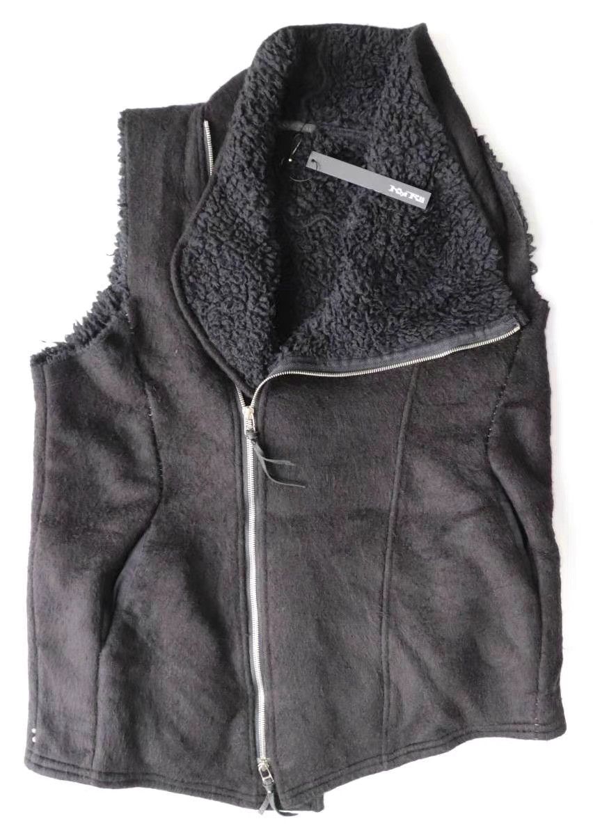 KMRii kmrii Shearling Fleece Vest Dark Avant-garde K11 Size US M / EU 48-50 / 2 - 1 Thumbnail