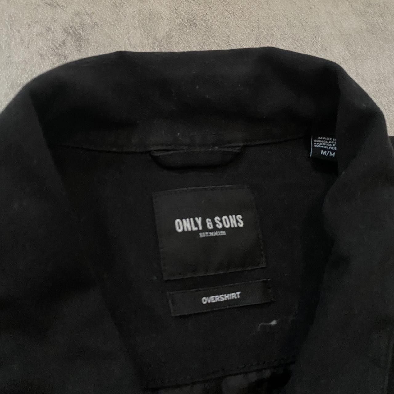 ONLY & SONS Black cotton bomber jacket Coach Multi Pocket Utility Size US M / EU 48-50 / 2 - 4 Thumbnail