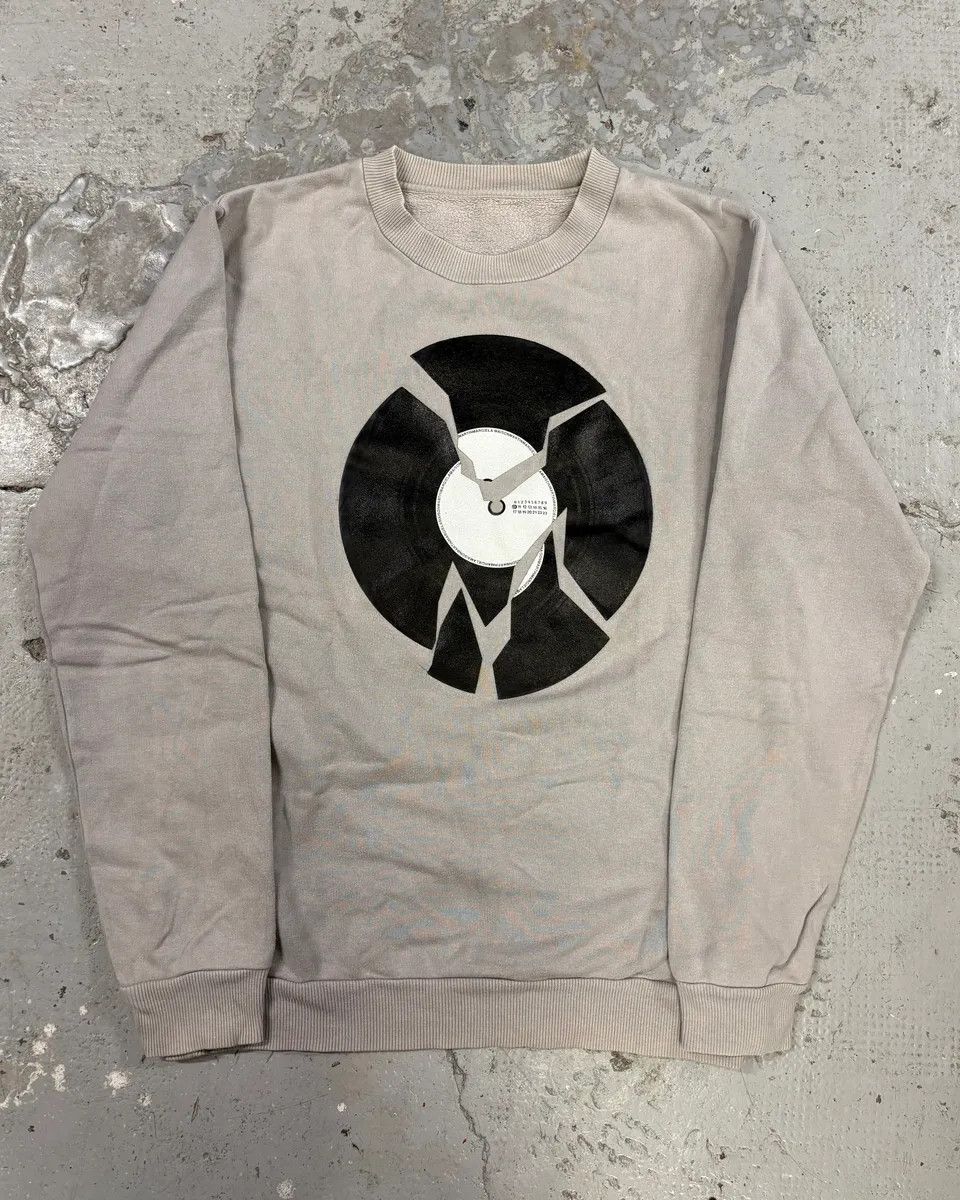 Maison Margiela AW2005 Maison Martin Margiela Black Destroyed Vinyl Grey Sweater Size US S / EU 44-46 / 1 - 1 Thumbnail