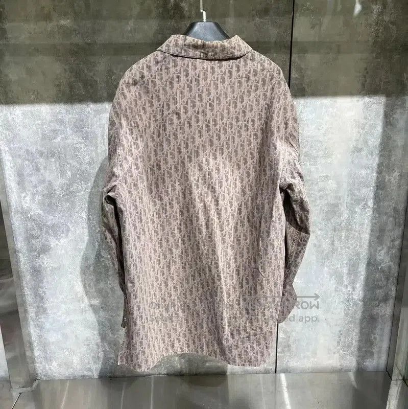 Dior Dior Brown Cotton Long Sleeve Shirt . Size US XL / EU 56 / 4 - 2 Thumbnail