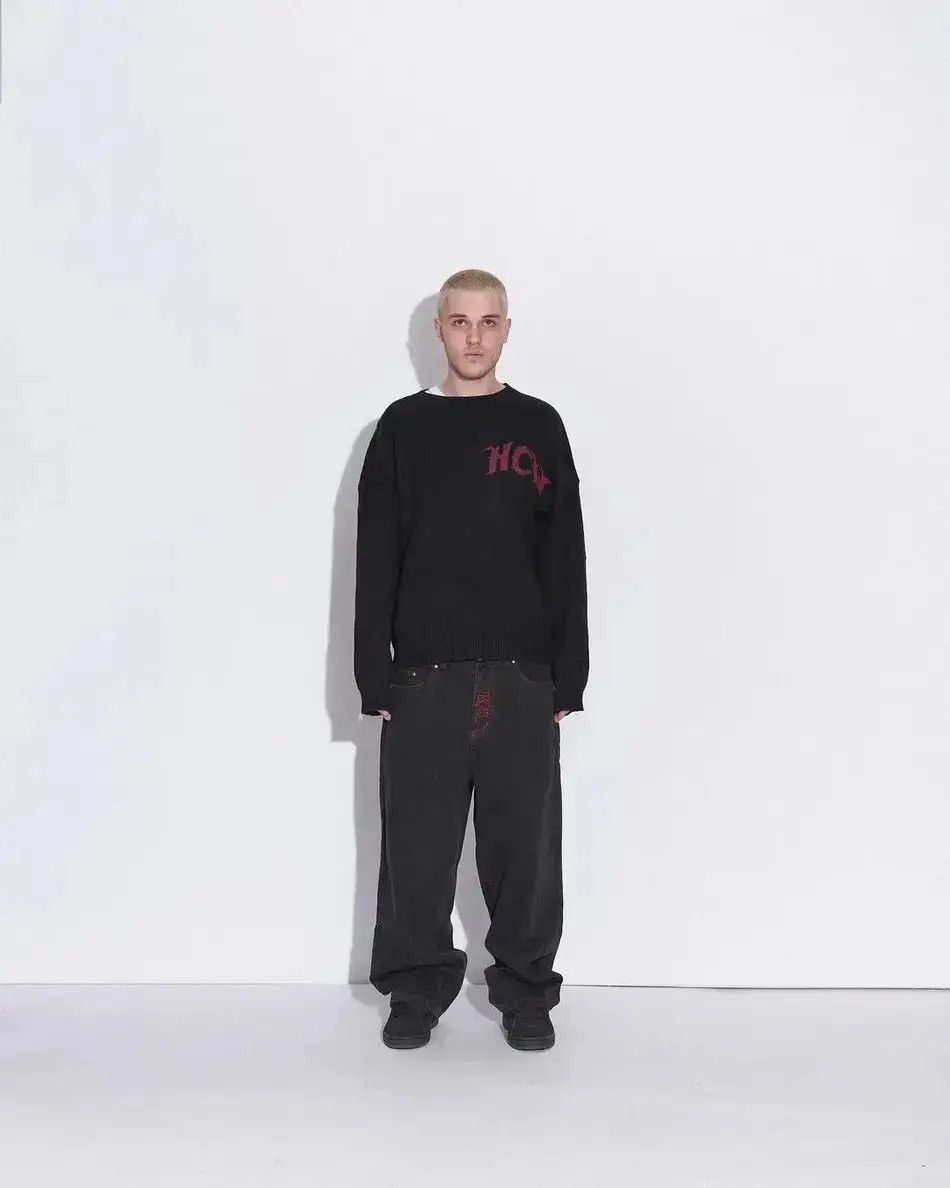 Japanese Brand American Retro Y2K jeans skeleton straight Trousers Wide Leg Size US 32 / EU 48 - 3 Thumbnail