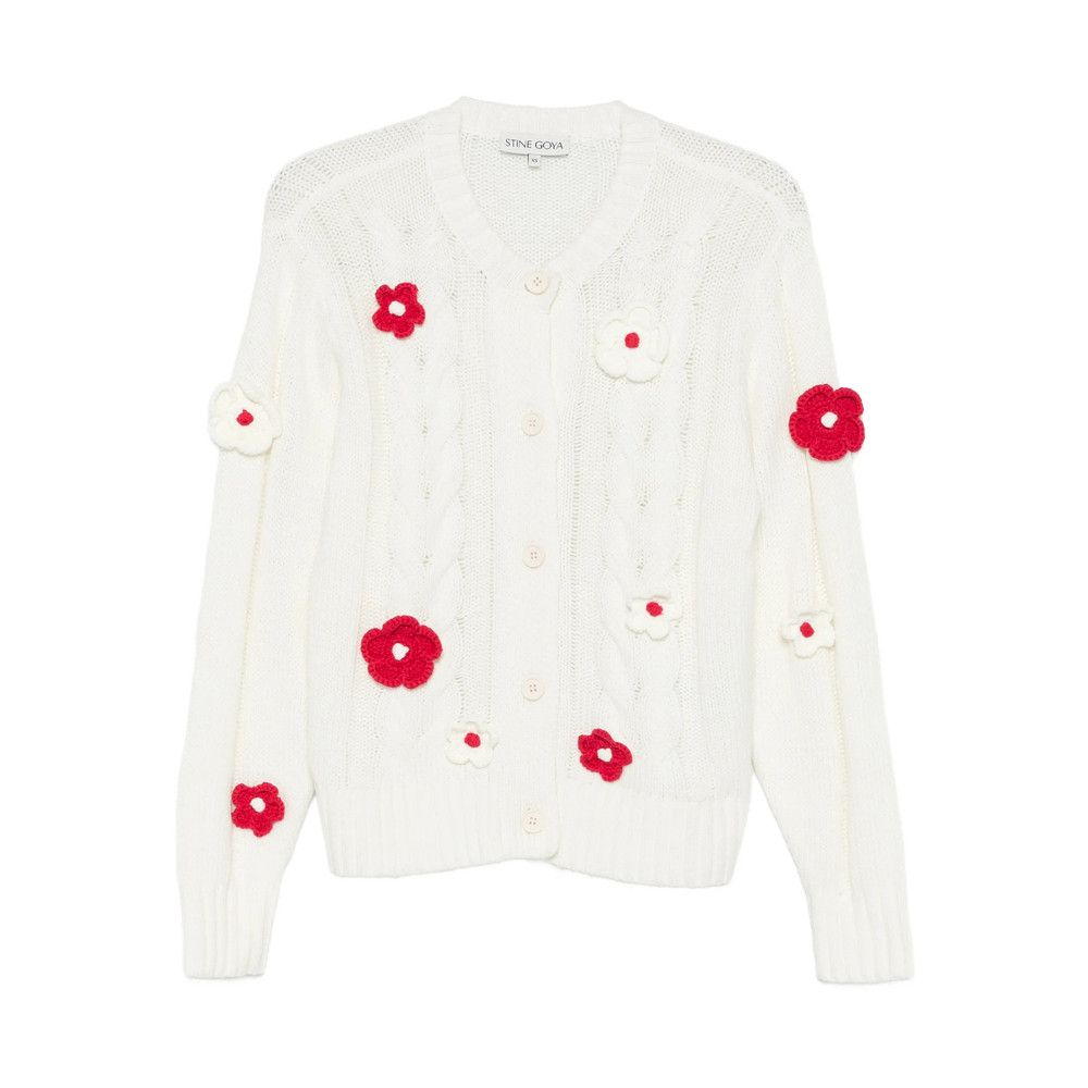 Stine Goya Stine Goya WHITE Knitwear - Cardigans Size M / US 6-8 / IT 42-44 - 1 Thumbnail