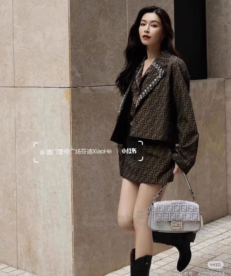 Fendi Fendi Crystal logo jacket Size S / US 4 / IT 40 - 7 Thumbnail