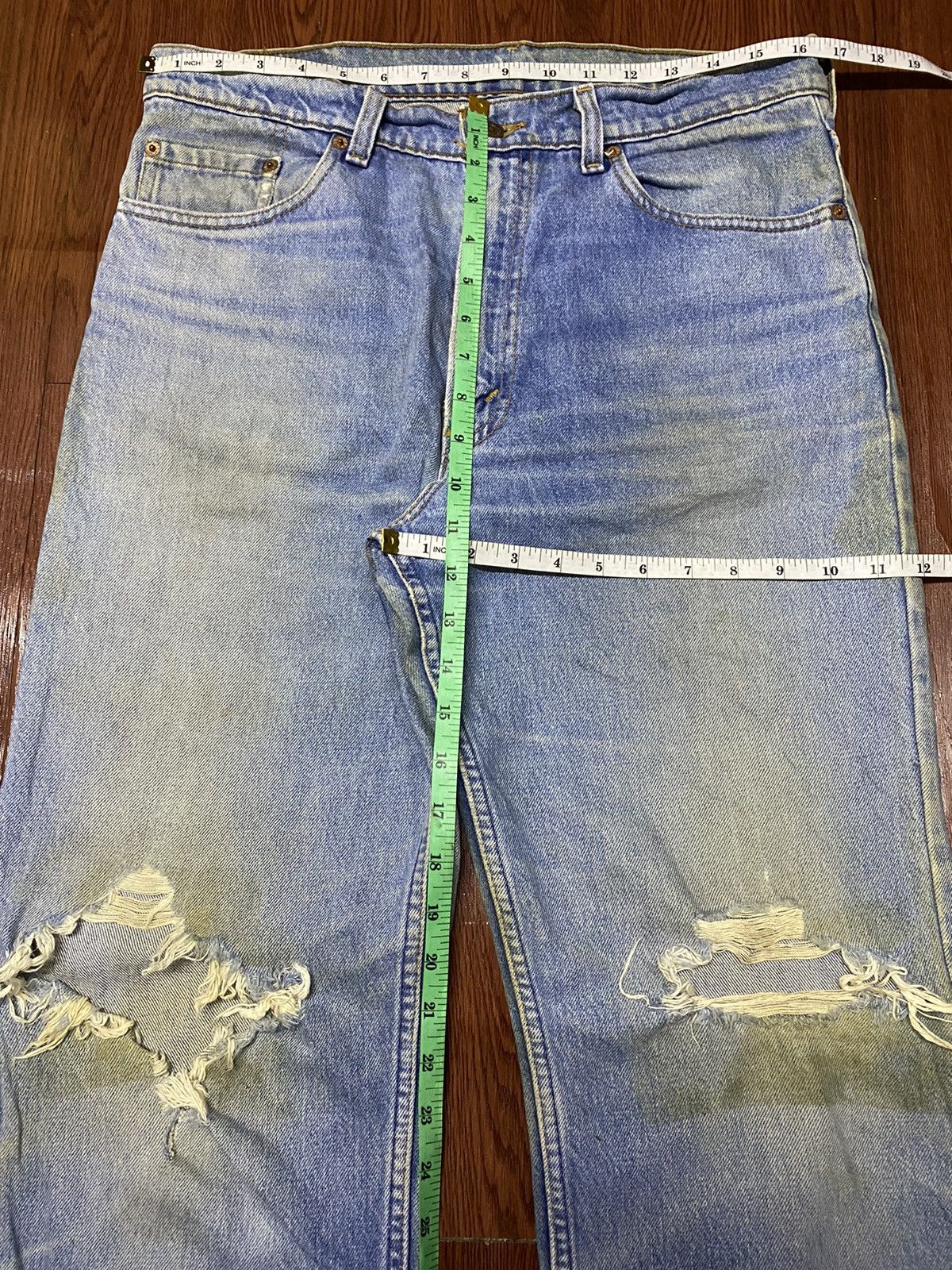 Levi's Vintage Clothing Vintage Levis515 Grunge Style Distressed Loose Jeans Size US 33 - 12 Thumbnail