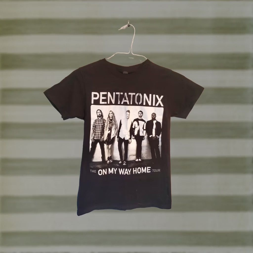 Tultex Pentatonix Band T-Shirt Unisex XS The On My Way Home Tour 2015 Black Crew Neck Short Sleeve Logo Print Size US XS / EU 42 / 0 - 1 Thumbnail