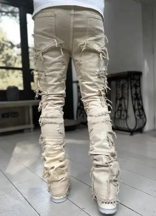 Other white Color Heavyweight Streetwise Stretch Patch Denim Pant Size US 34 / EU 50 - 2 Thumbnail