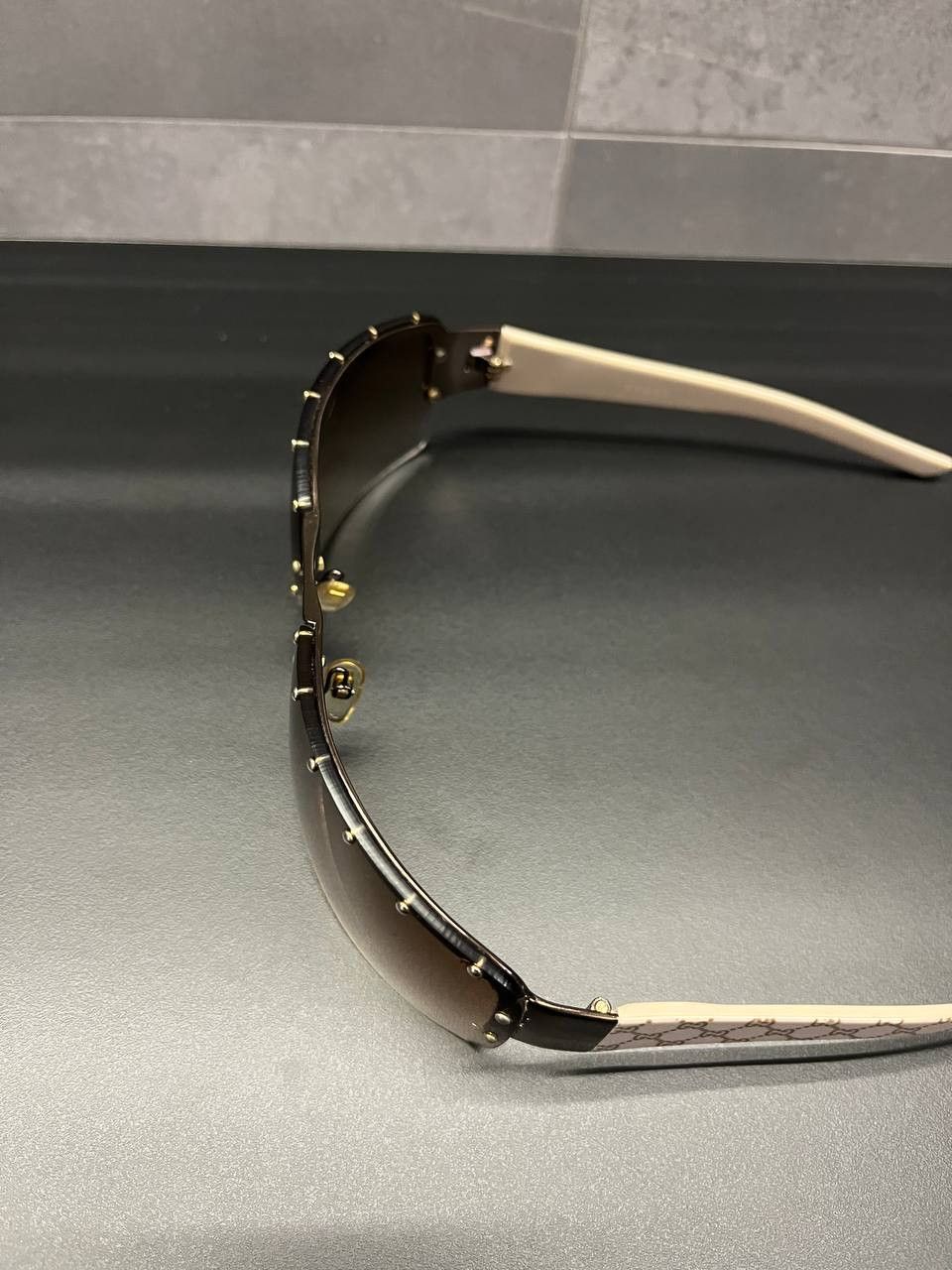 Gucci Gucci Guccissima Gradient Studded GG1823/S Semi Rimless Size ONE SIZE - 4 Thumbnail