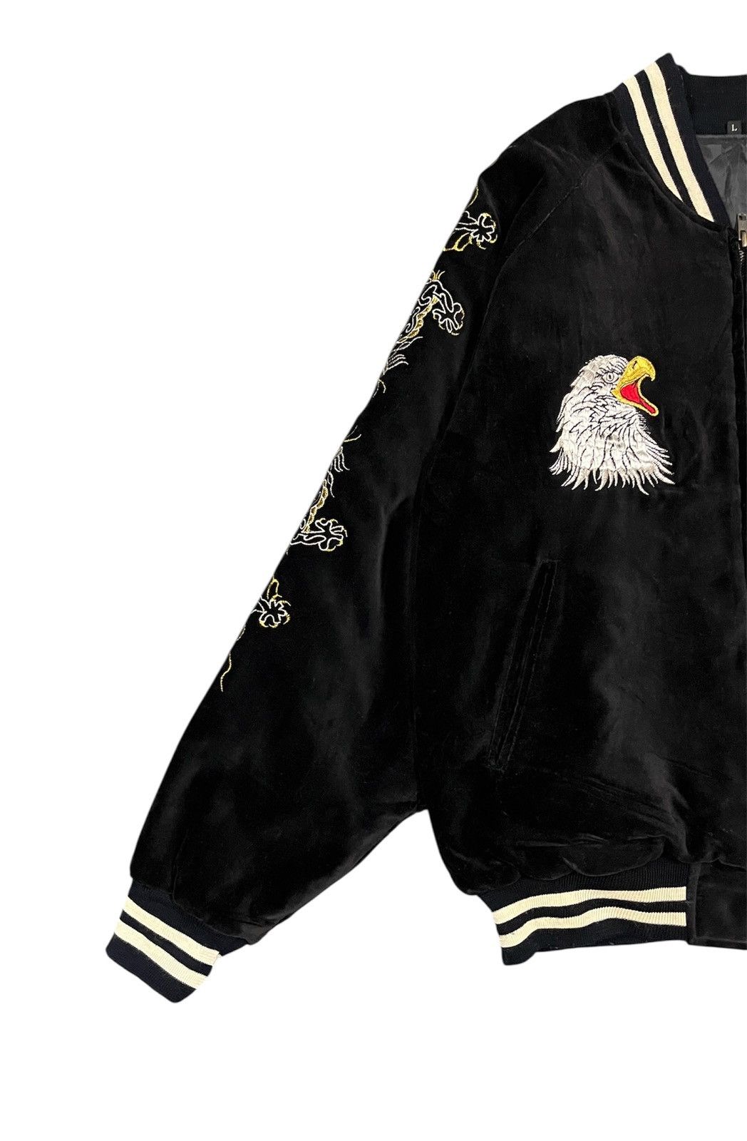 Japanese Brand Bomber jacket sukajan japan yokosuka souvenir velvet Size US L / EU 52-54 / 3 - 6 Thumbnail