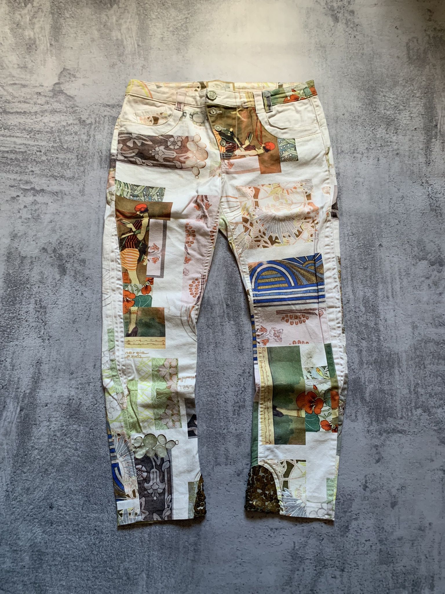 Elisa Cavaletti Elisa Cavaletti Overprinted Pants Womens 32 Size 32" / US 10 / IT 46 - 3 Thumbnail