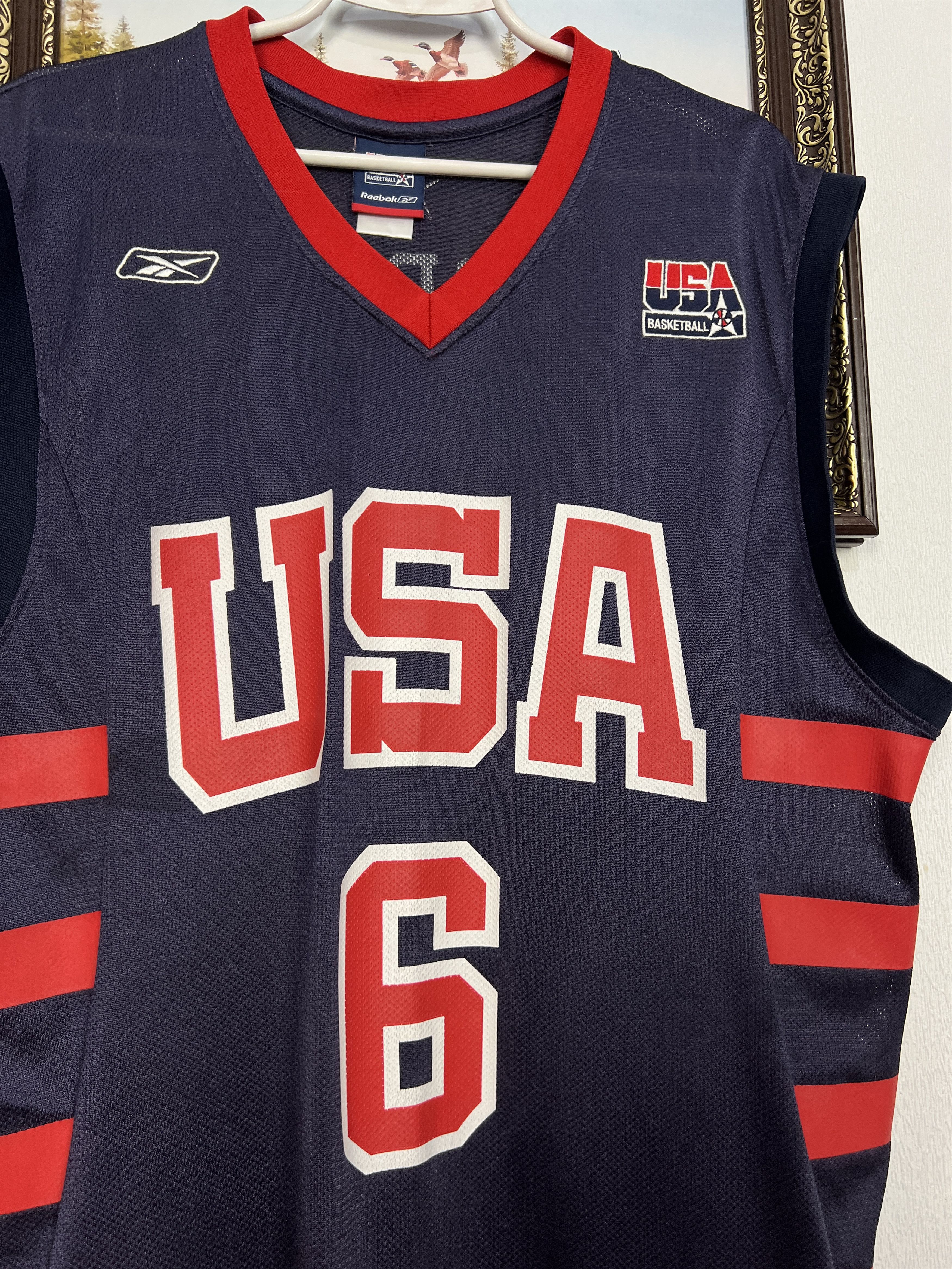 Reebok USA National Team Basketball Jersey #6 McGrady Trikot Size US L / EU 52-54 / 3 - 3 Thumbnail