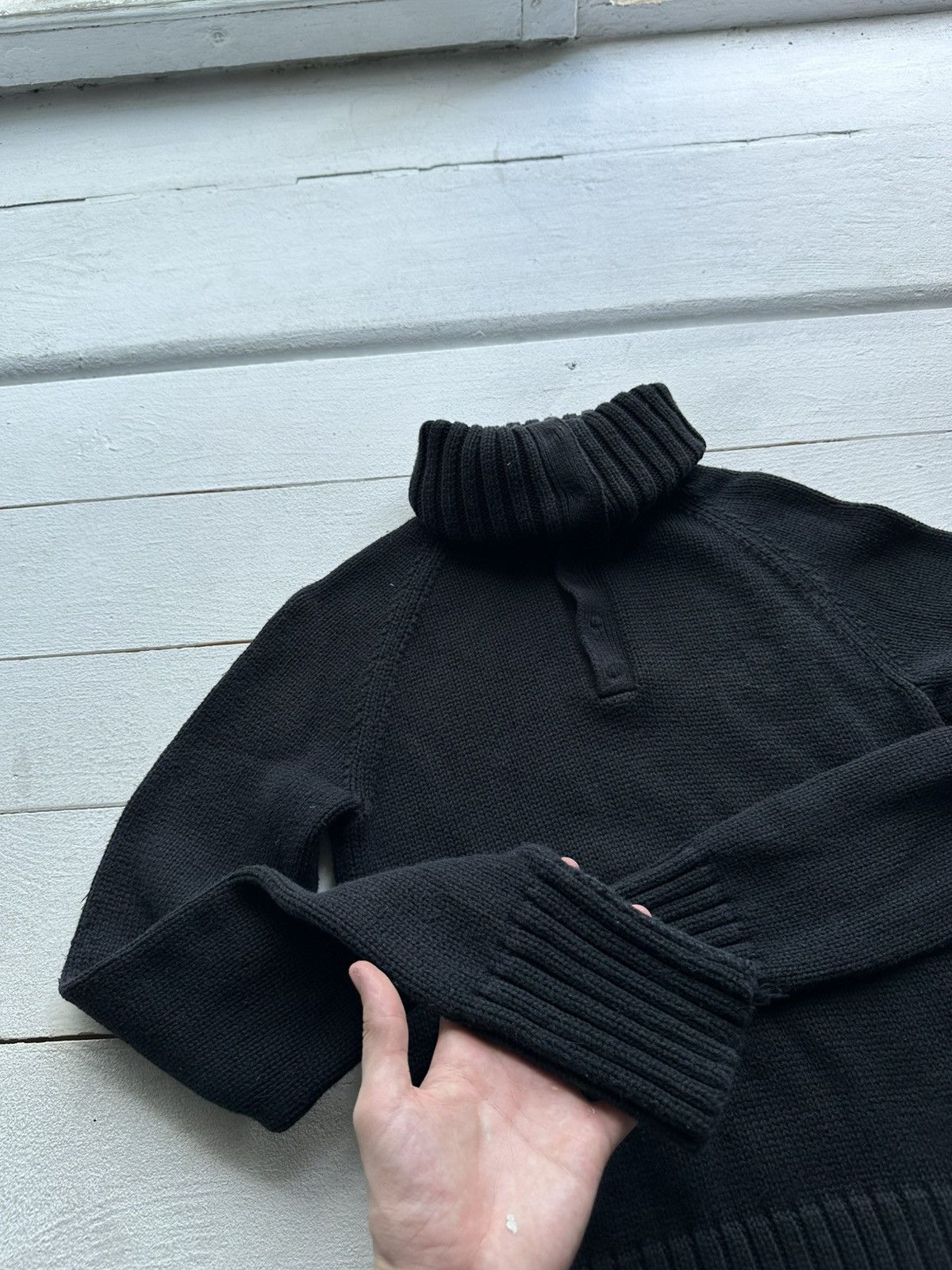 Ralph Lauren 🚨POLO JEANS CO RALPH LAUREN RARE BLACK SWEATER Size L / US 10 / IT 46 - 6 Thumbnail