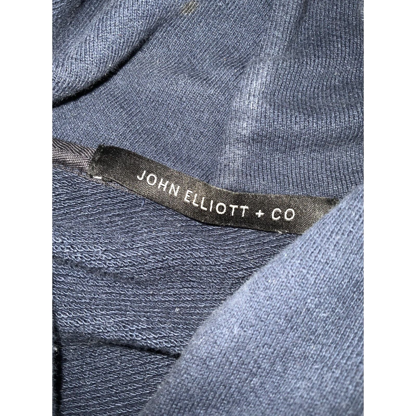 John Elliott VINTAGE? John Elliott + Co Villain Side Zip Terry Fleece Essential Pullover Hoodie Sz. 2 Mens Blue Hoodie Pullover Zip 2 Blue 2 Mens Size US XS / EU 42 / 0 - 5 Thumbnail