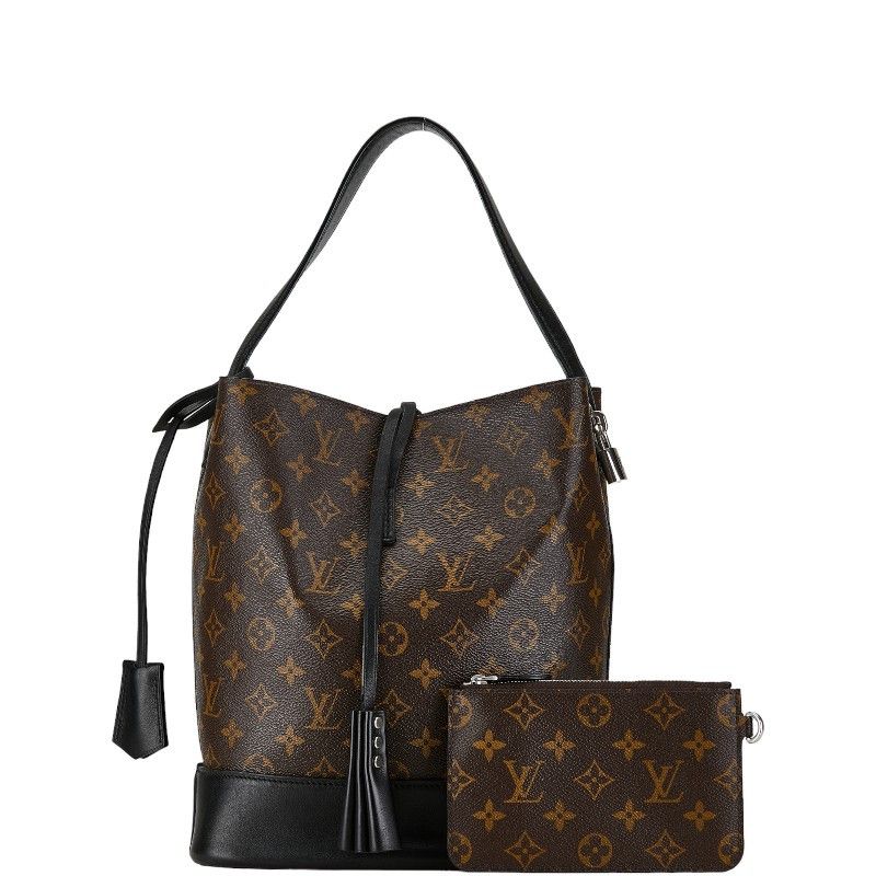 Louis Vuitton Louis Vuitton Louis Vuitton Monogram Idole NN14GM Handbag M94542 Brown Black PVC Leather Canvas Handbag M94542 in Very Good Condition Size ONE SIZE - 1 Thumbnail