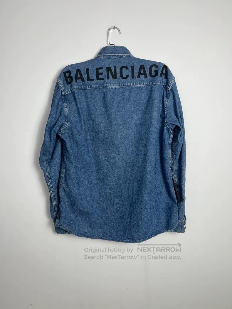 Balenciaga Balenciaga Denim Shirt Size XS / US 0-2 / IT 36-38 - 2 Thumbnail