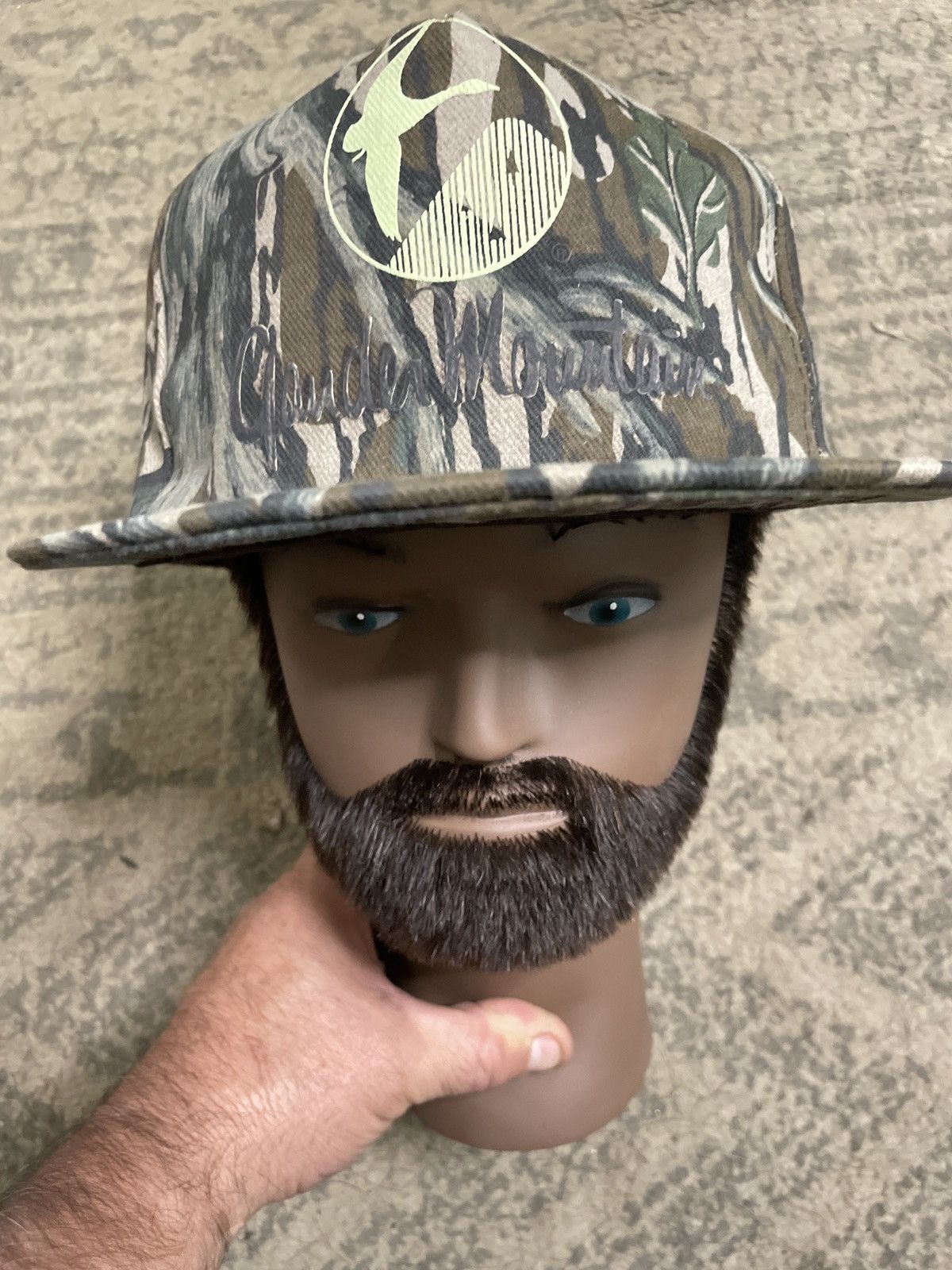 Vintage GANDER Mountain Camo Trucker Vintage SnapBack cap hat hunt 🇺🇸 Size ONE SIZE - 2 Thumbnail