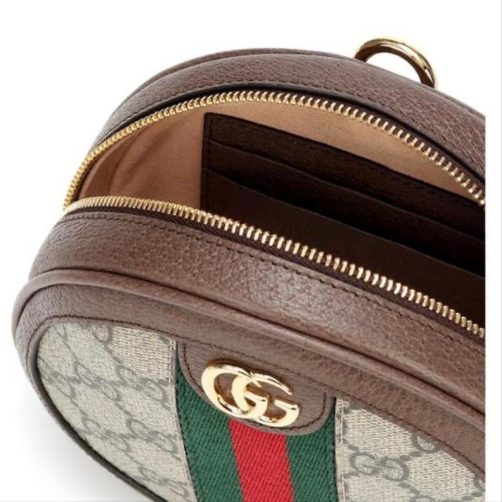 Gucci Ophidia GG logo round backpack Size ONE SIZE - 3 Thumbnail
