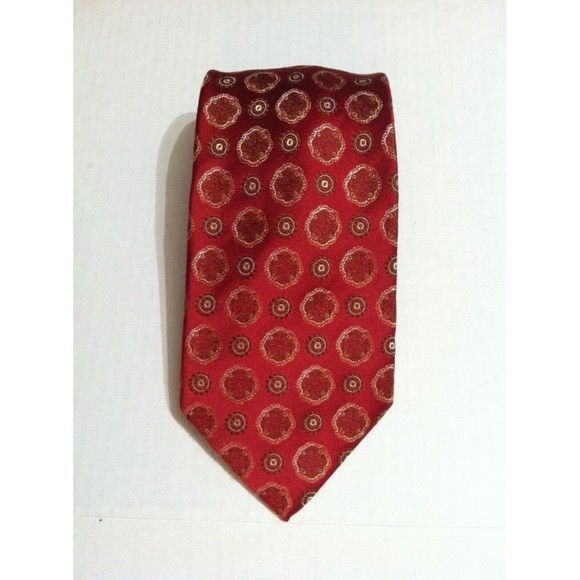 Austin Reed AUSTIN REED MENS NEW RED 100% SILK TIE WIDTH: 4" Size ONE SIZE - 1 Thumbnail