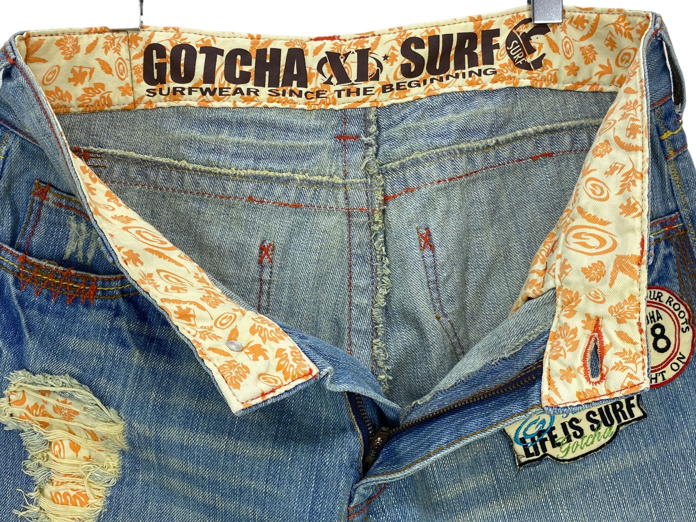 Gotcha × Japanese Brand Gotcha Jeans Gotcha Hip Hop Surf Pants Size US 32 / EU 48 - 11 Thumbnail