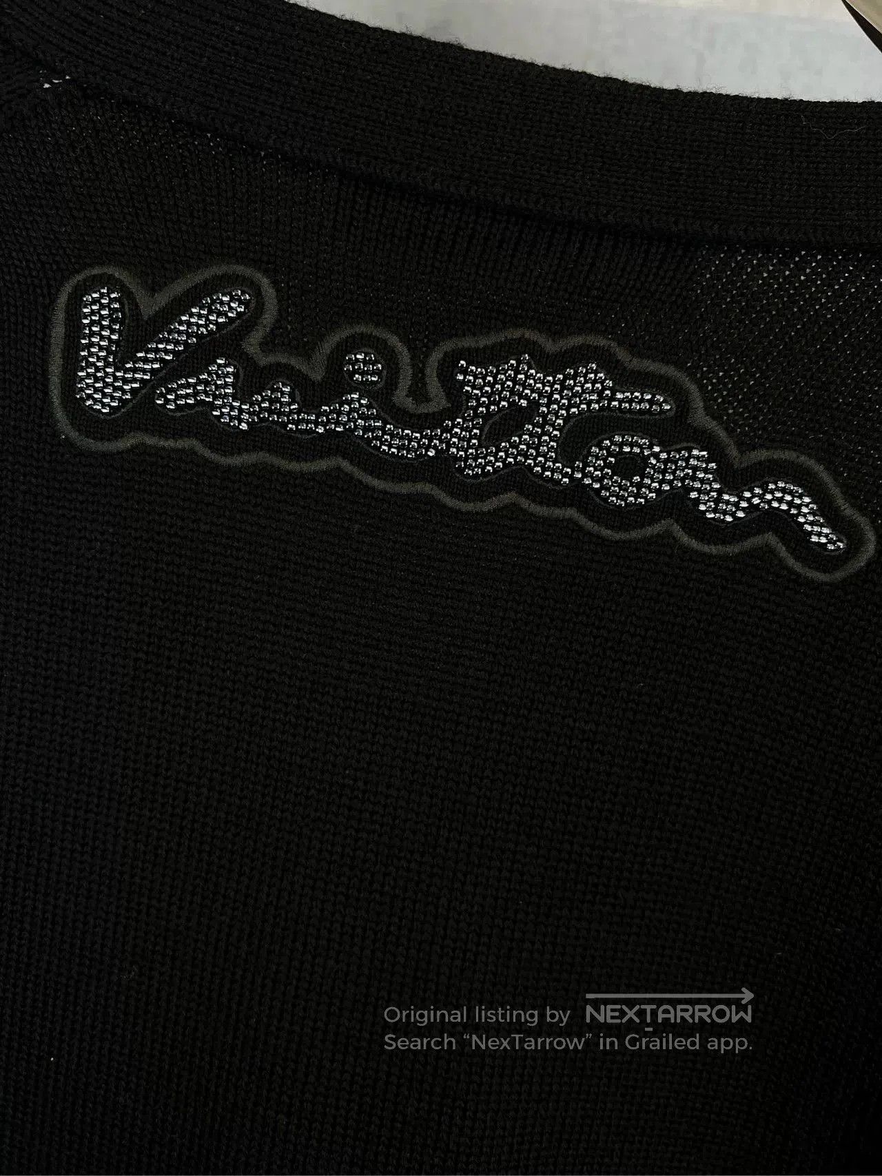 Louis Vuitton Louis Vuitton LV Rhinestone Logo Knit Cardigan. Size US XXL / EU 58 / 5 - 3 Thumbnail