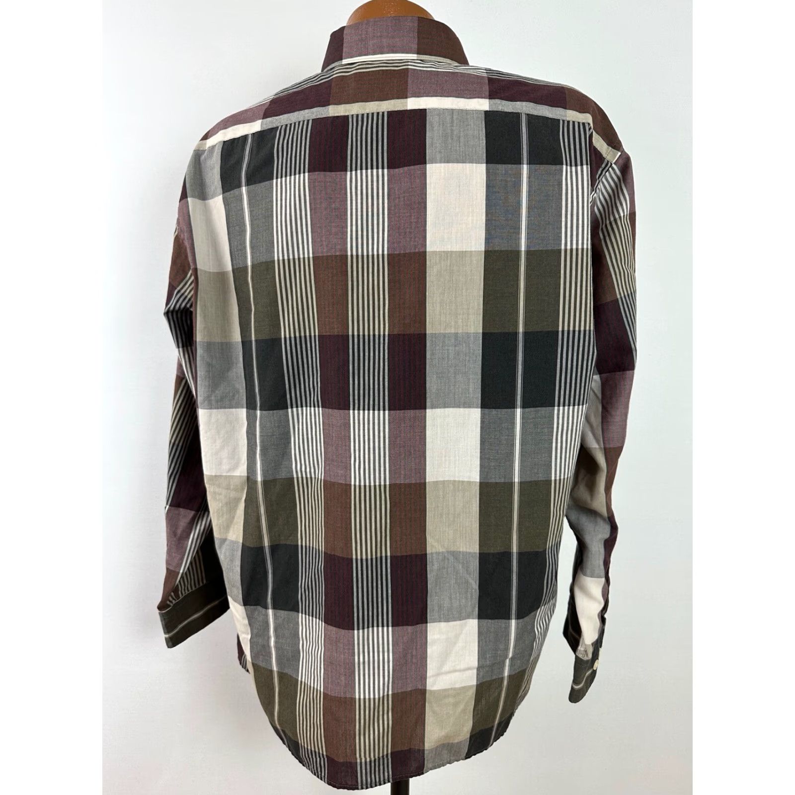 Pierre Cardin VINTAGE Pierre Cardin Shirt Men XL Check 80s Casual Hipster Preppy Lightweight Cotton Poly Blend Long Sleeve Button-Up Gray Collared 80s Theme Size US XL / EU 56 / 4 - 6 Thumbnail