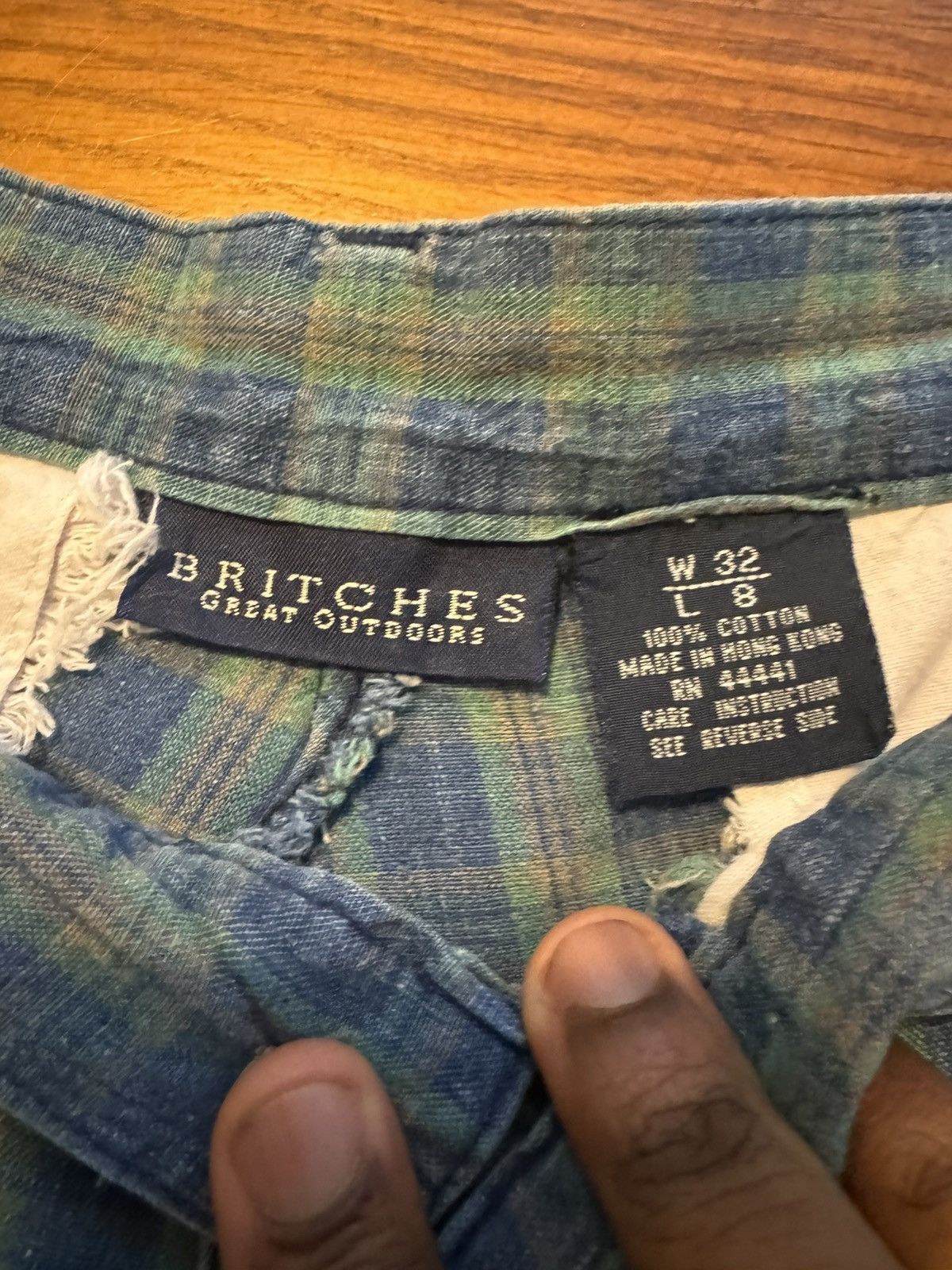 Vintage Britches Flannel Shorts Size US 32 / EU 48 - 3 Thumbnail