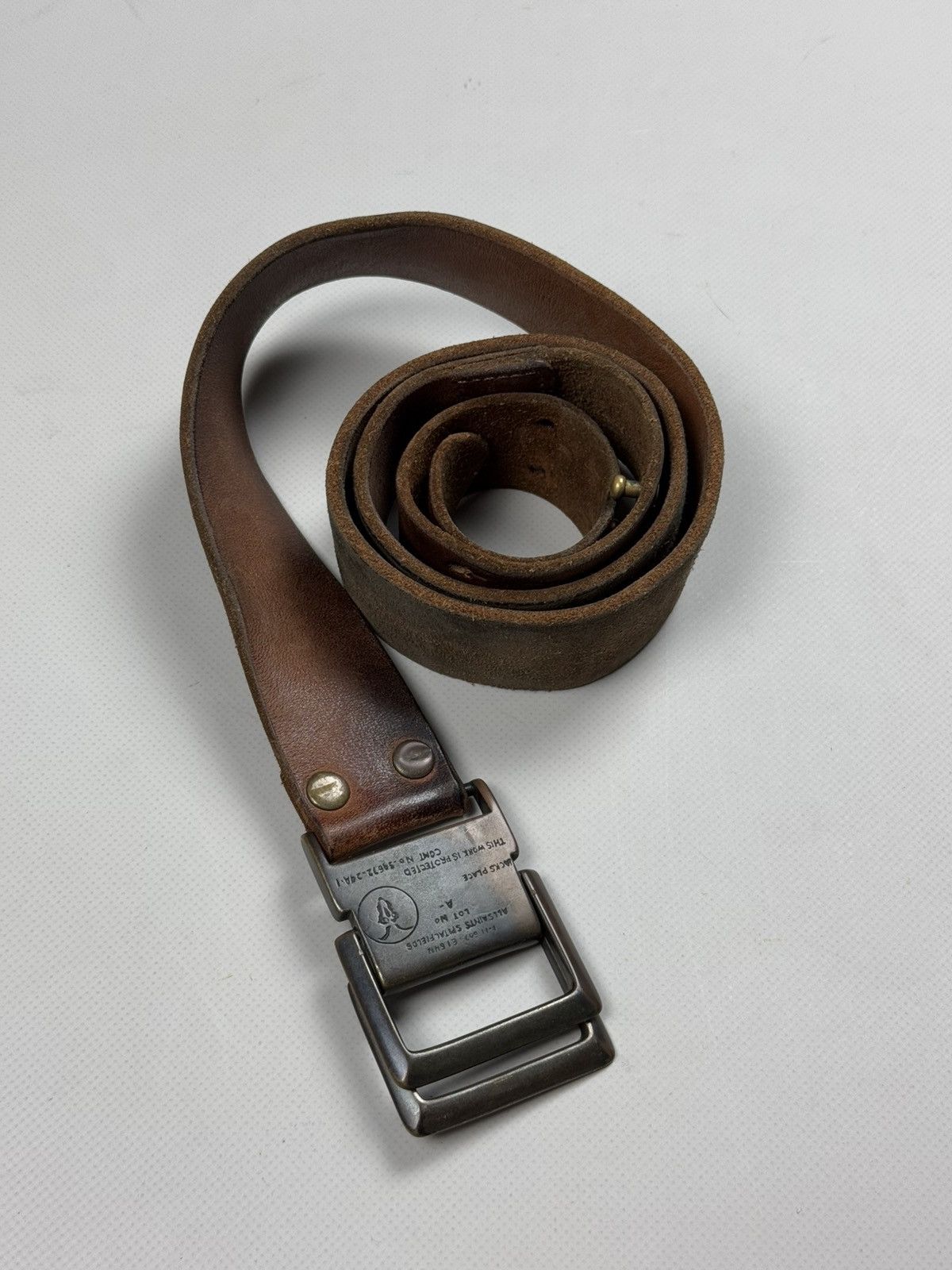 Allsaints Allsaints Vintage Avant-Garde Leather Belt Size ONE SIZE - 8 Thumbnail