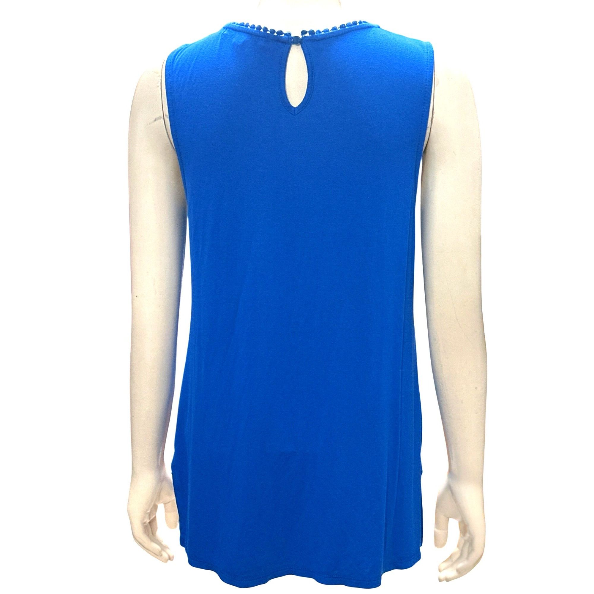 Other 89th and Madison Small Blue Knit Chiffon Pullover Lightweigh Size XL / US 12-14 / IT 48-50 - 5 Thumbnail