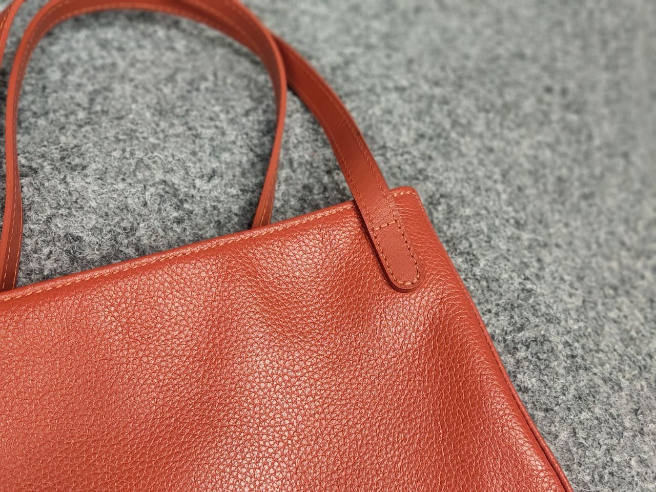 Longchamp longchamp Design orange leather shoulder messenger Handbag Size ONE SIZE - 7 Thumbnail