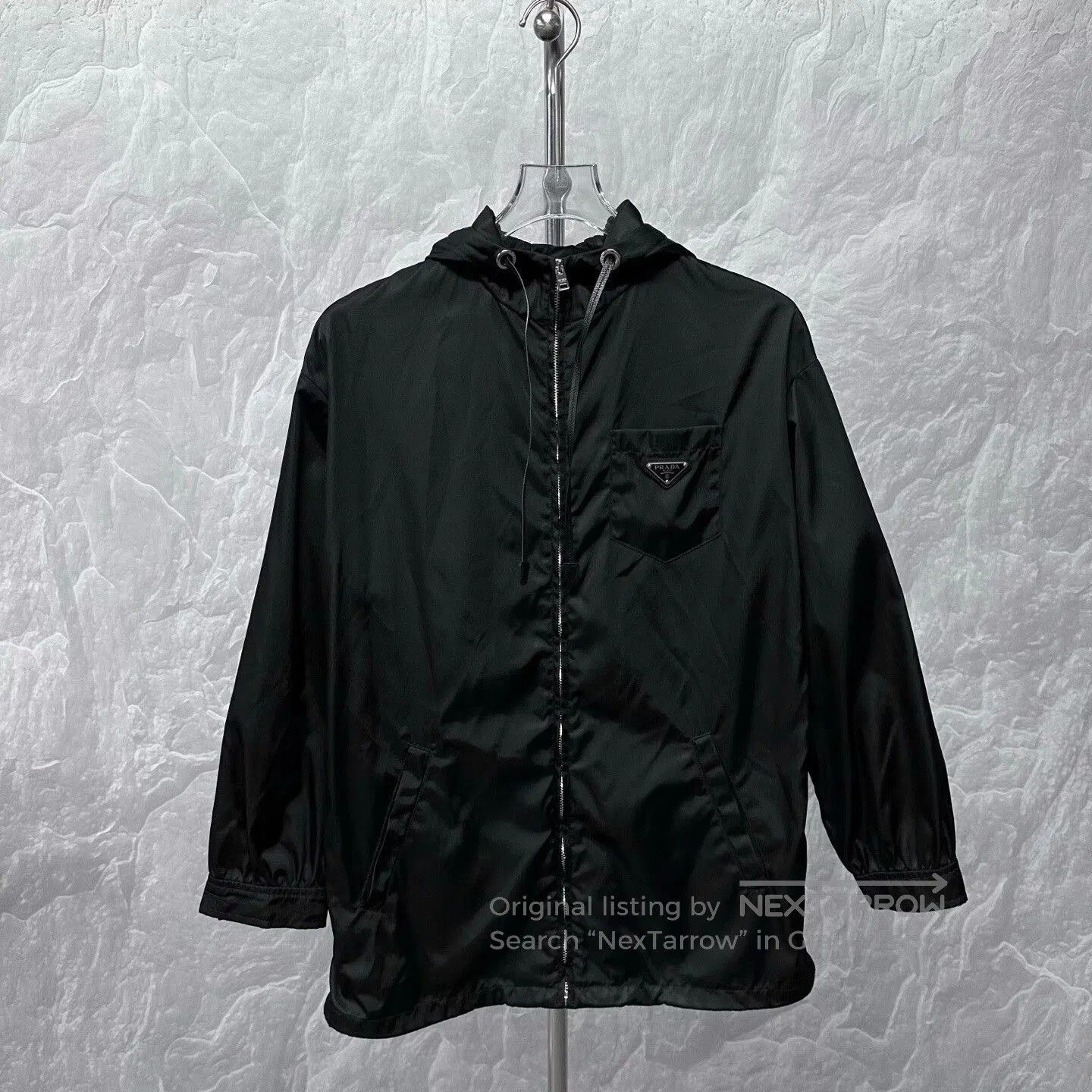 Prada Prada Black Hooded Zip Jacket Size 36. Size S / US 4 / IT 40 - 1 Thumbnail