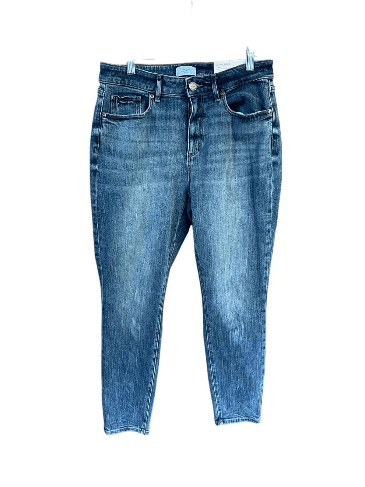 Designer Loft Womans Skinny Ankle/Curvy/ Mid Rise Jeans Sz 8 NWT Size 30" / US 8 / IT 44 - 1 Thumbnail