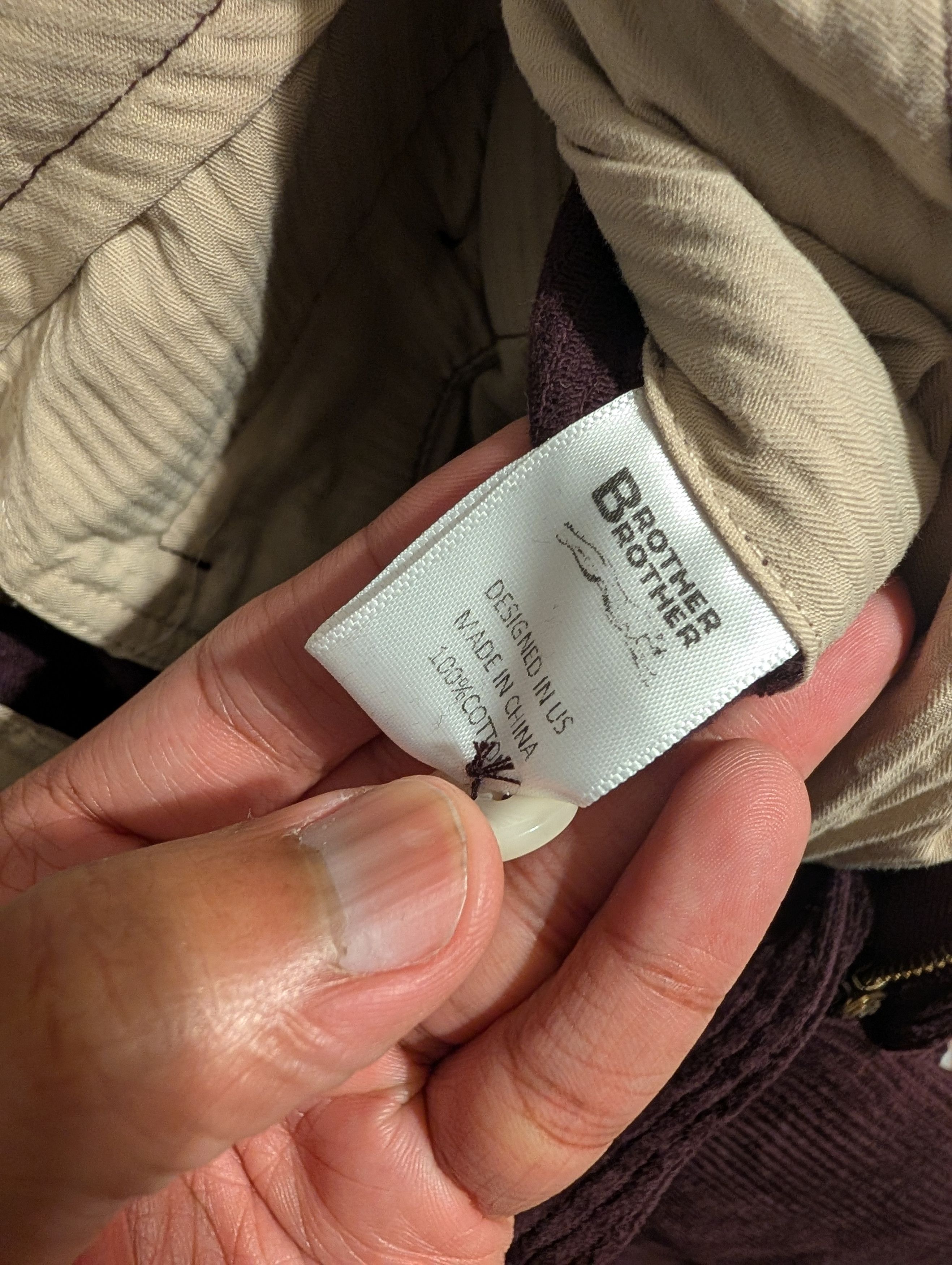 Brother Brother Double Pleated Cord Trouser Size US 33 - 6 Thumbnail