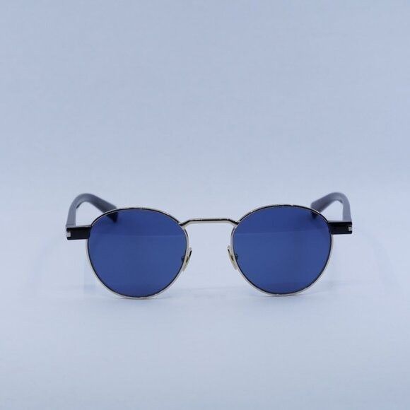 Saint Laurent Paris Saint Laurent SL707 004 Sunglasses Gold/Havana Round Frame Size ONE SIZE - 2 Thumbnail