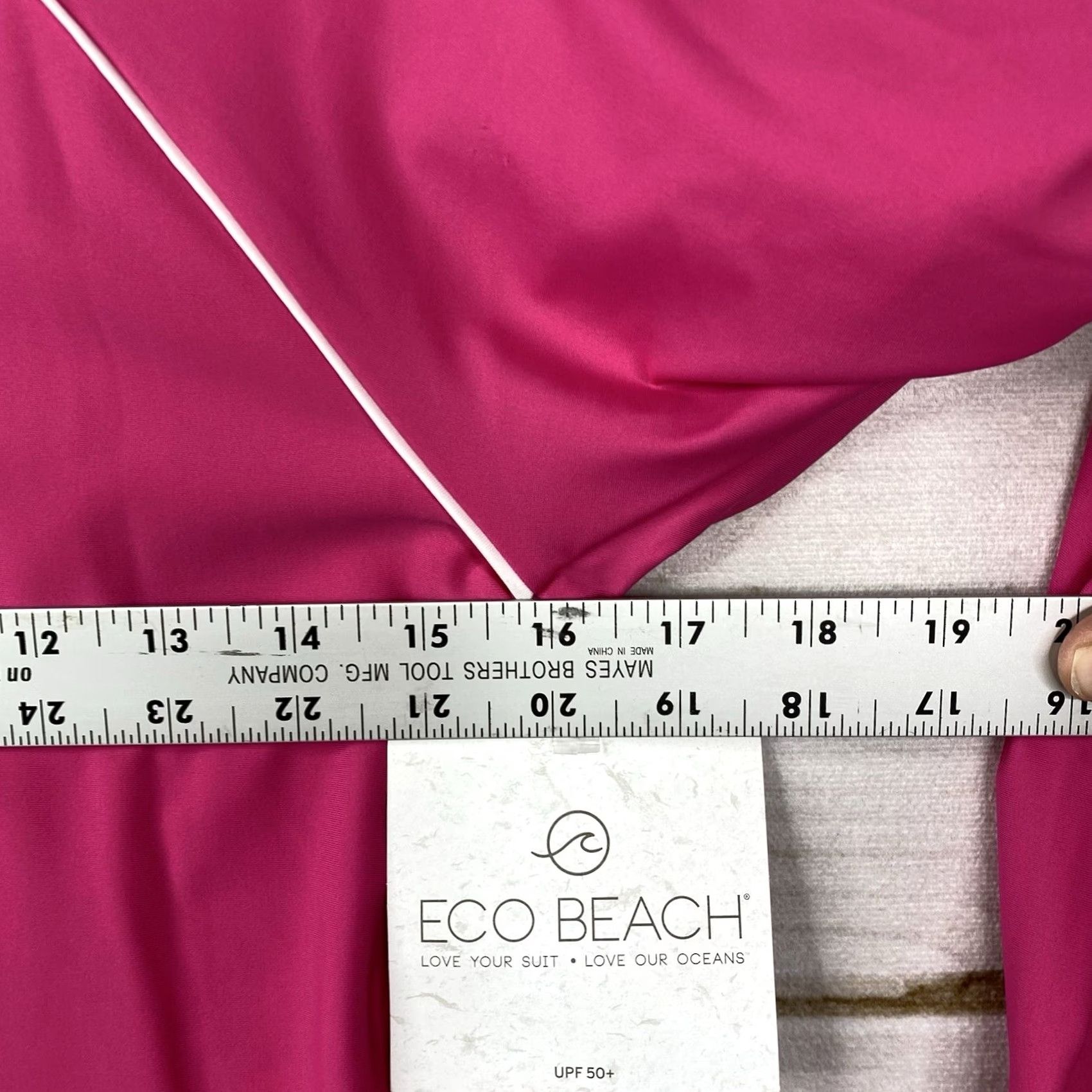 Vintage Eco Beach Rash Guard Top Womens S Pink Long Sleeve UV/Sun Protection NWT Size S / US 4 / IT 40 - 6 Thumbnail