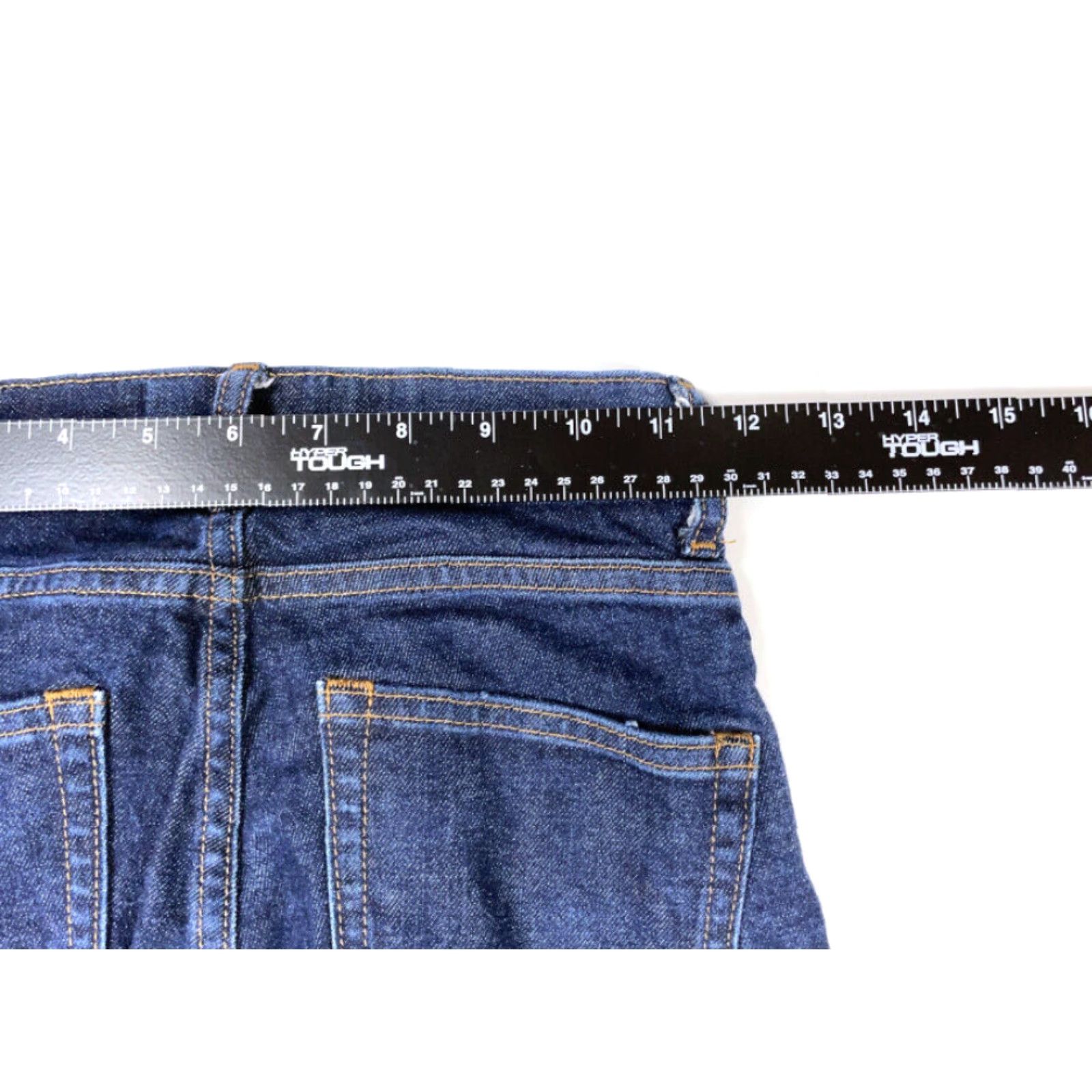 Everlane Everlane Jeans Denim High Rise Dark Blue Slim 24 Womens 5-Pocket Stretch Cotton Blend Tapered Ankle Skinny Size 42" / US 20 - 7 Thumbnail