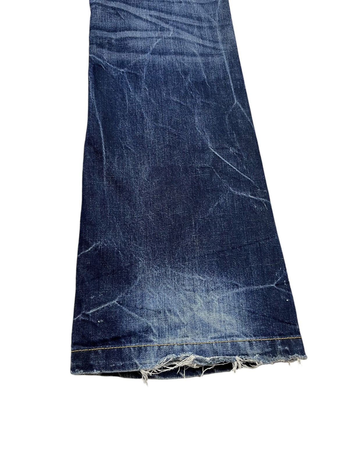 Beauty Beast 🔥LOLITA Vintage Exotic Washed Denim Sick Flare Jeans Size US 30 / EU 46 - 15 Thumbnail