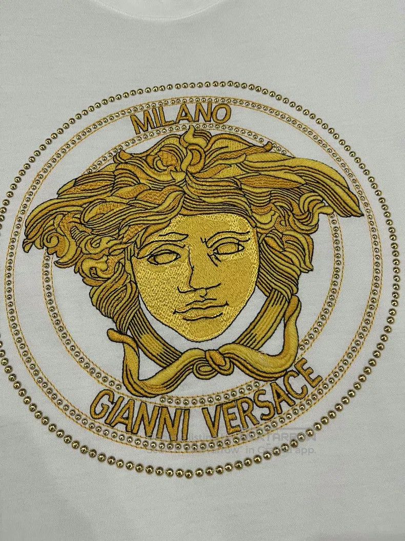 Versace Versace Heavy embroidered Medusa avatar T-shirt Size US XXL / EU 58 / 5 - 8 Thumbnail