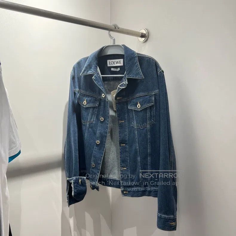 Loewe Loewe Logo Print Denim Shirt Jacket Size M / US 6-8 / IT 42-44 - 1 Thumbnail