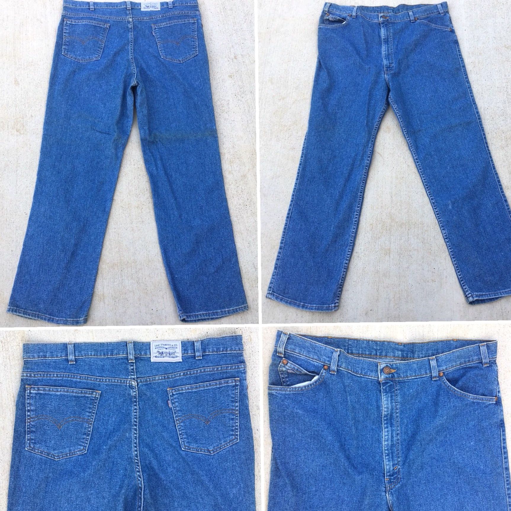 Vintage VINTAGE Levi’s Jeans Relaxed Fit Made In USA Size W40 L30 Blue Denim Casual Mens Size US 40 / EU 56 - 3 Thumbnail