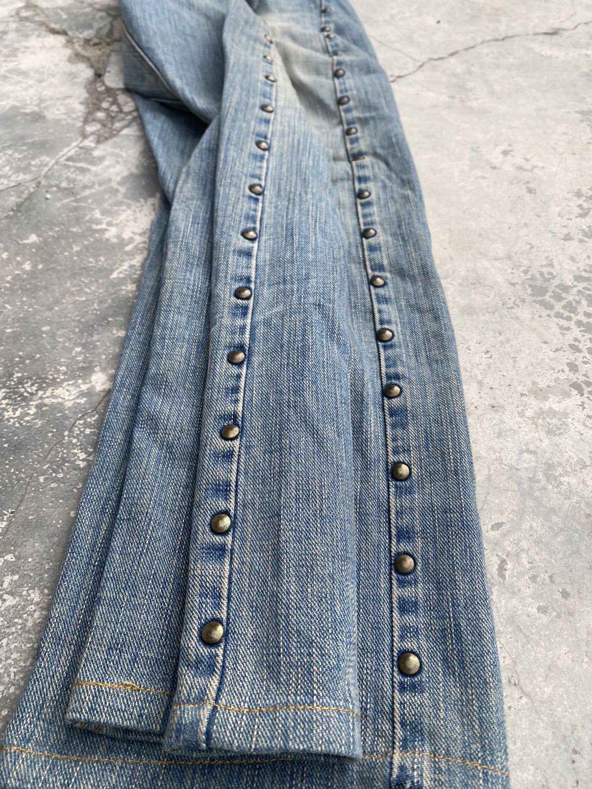 Japanese Brand EJ Studded Twisted Leg Jeans Size US 28 / EU 44 - 4 Thumbnail